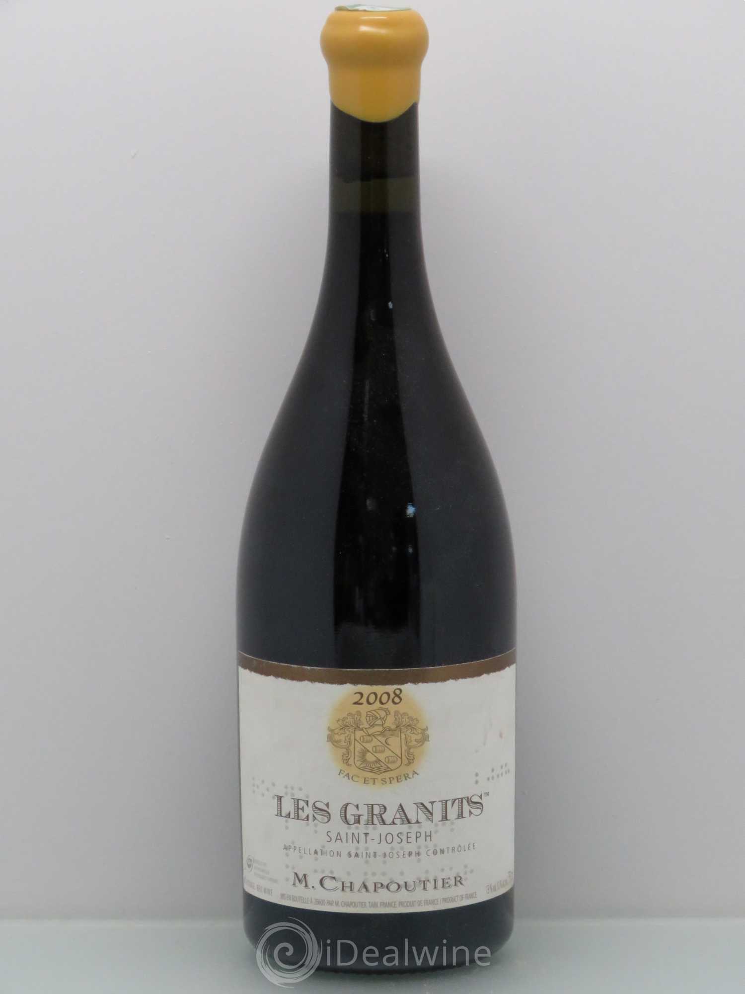 Saint-Joseph Les Granits Chapoutier 2008 - Lot de 1 bouteille - 0