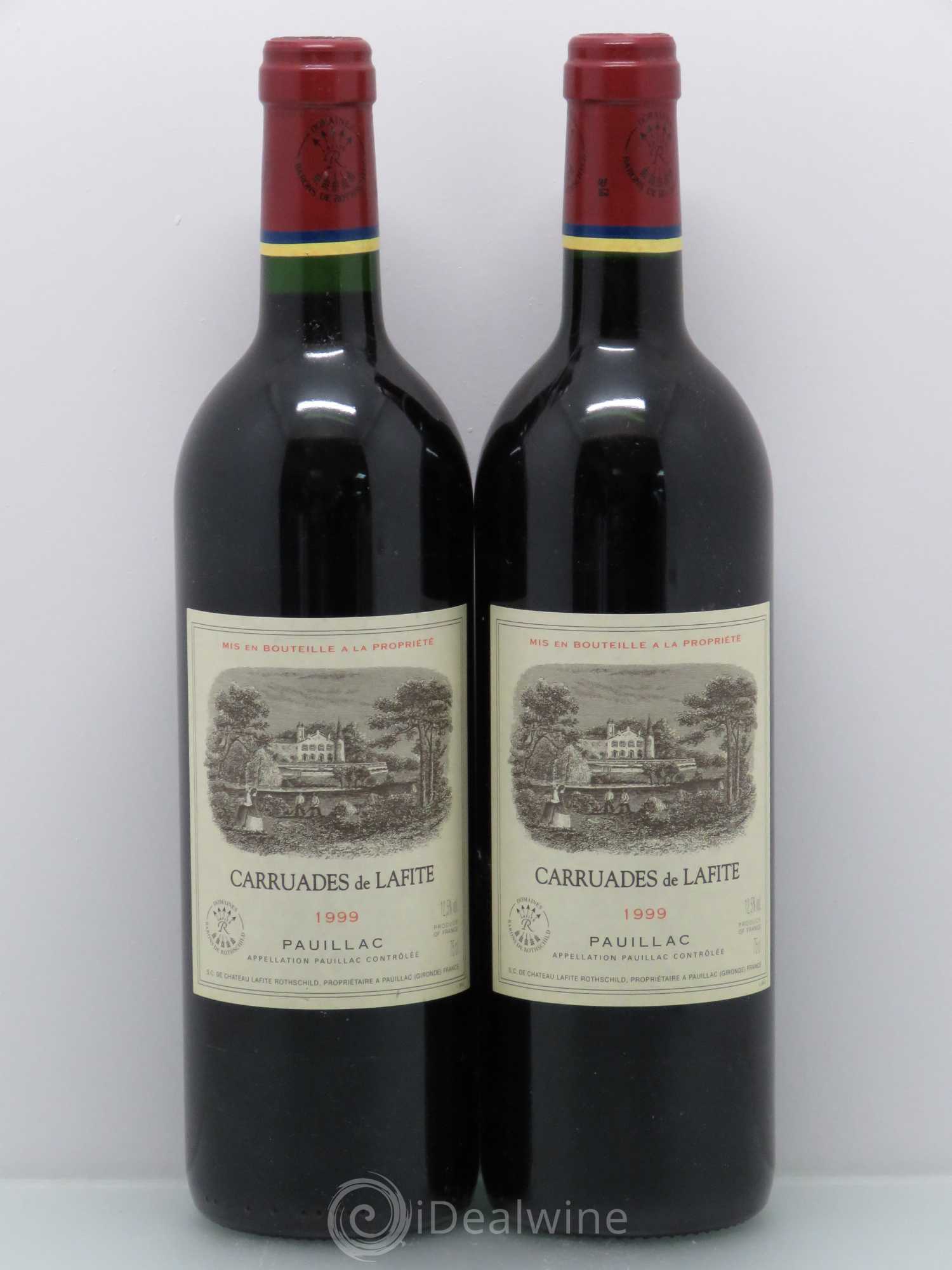 Carruades de Lafite Rothschild Second Vin 1999 - Lot de 2 bouteilles - 0