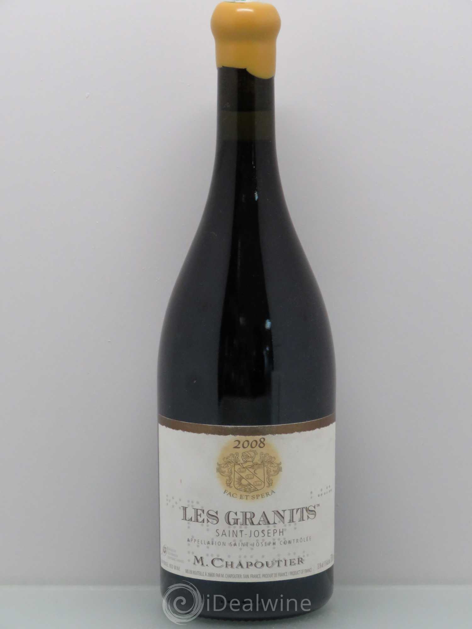 Saint-Joseph Les Granits Chapoutier 2008 - Lot de 1 bouteille - 0