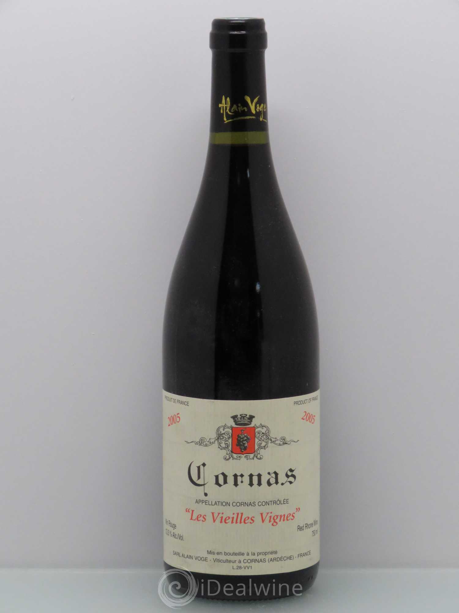 Cornas Les Vieilles Vignes Alain Voge (Domaine) 2005 - Lot de 1 bouteille - 0