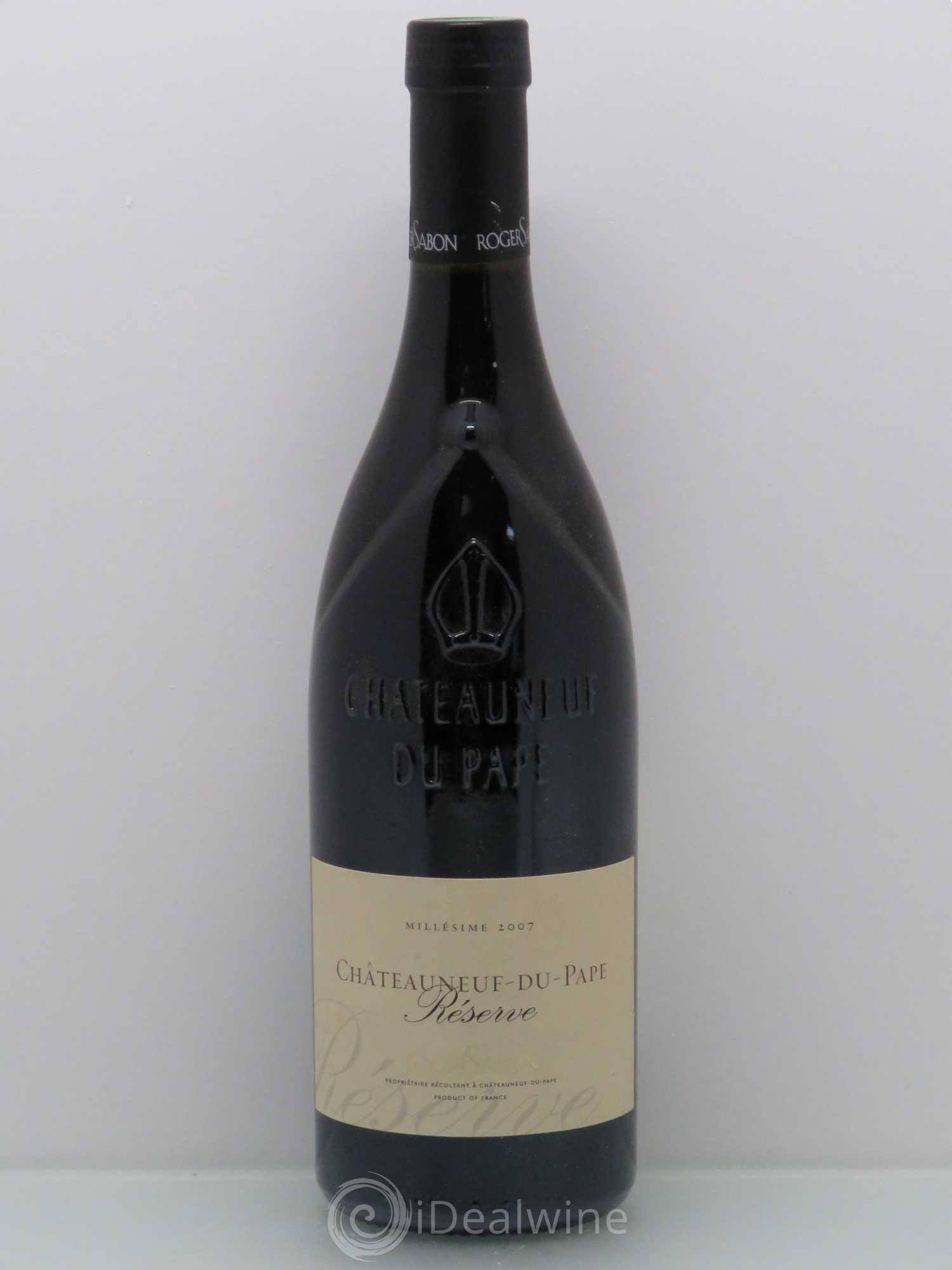 Châteauneuf-du-Pape Cuvée Prestige Roger Sabon (Domaine) (sans prix de réserve) 2007 - Lot de 1 bouteille - 0