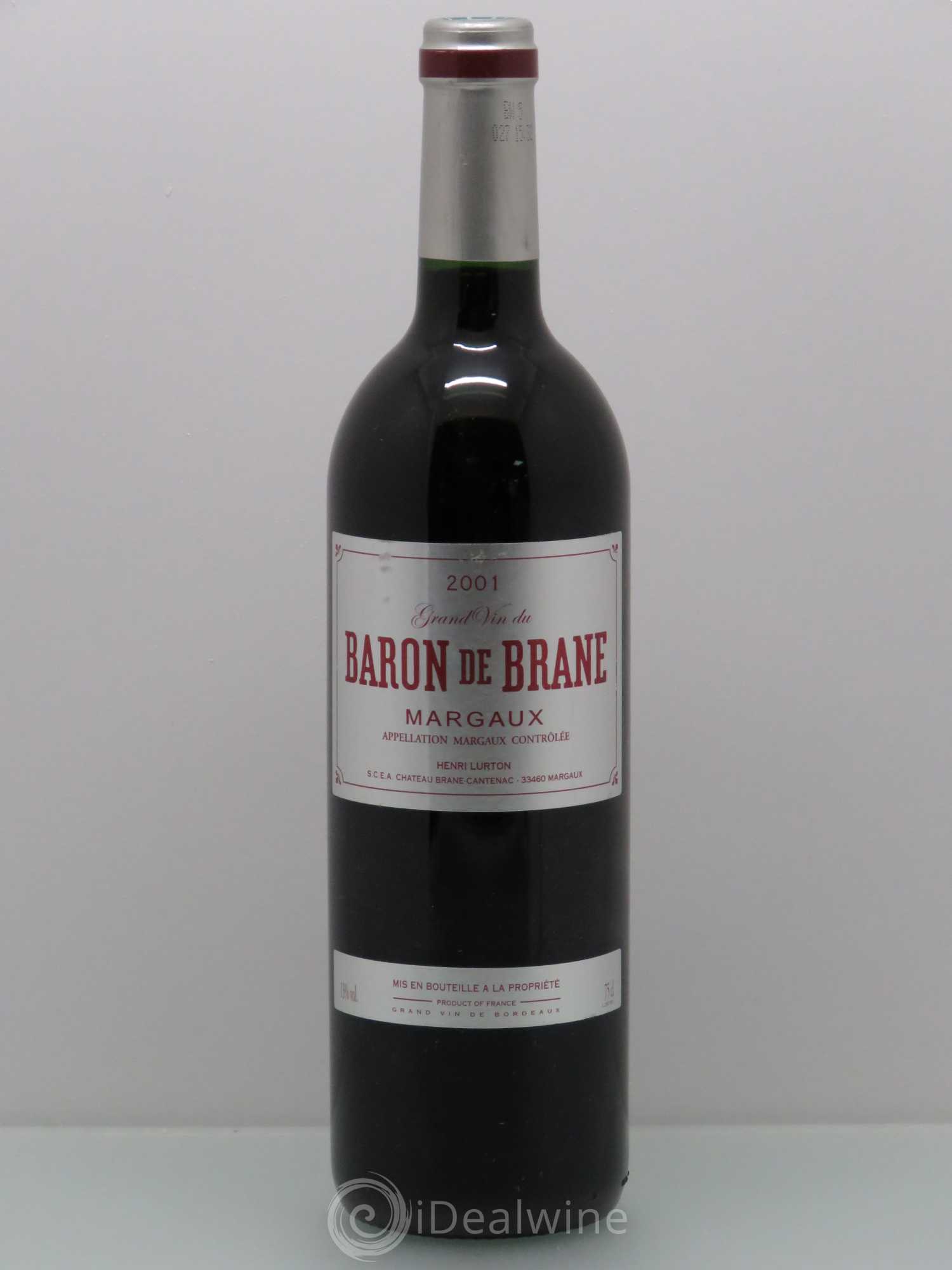 Baron de Brane Second Vin 2001 - Lot de 1 bouteille - 0