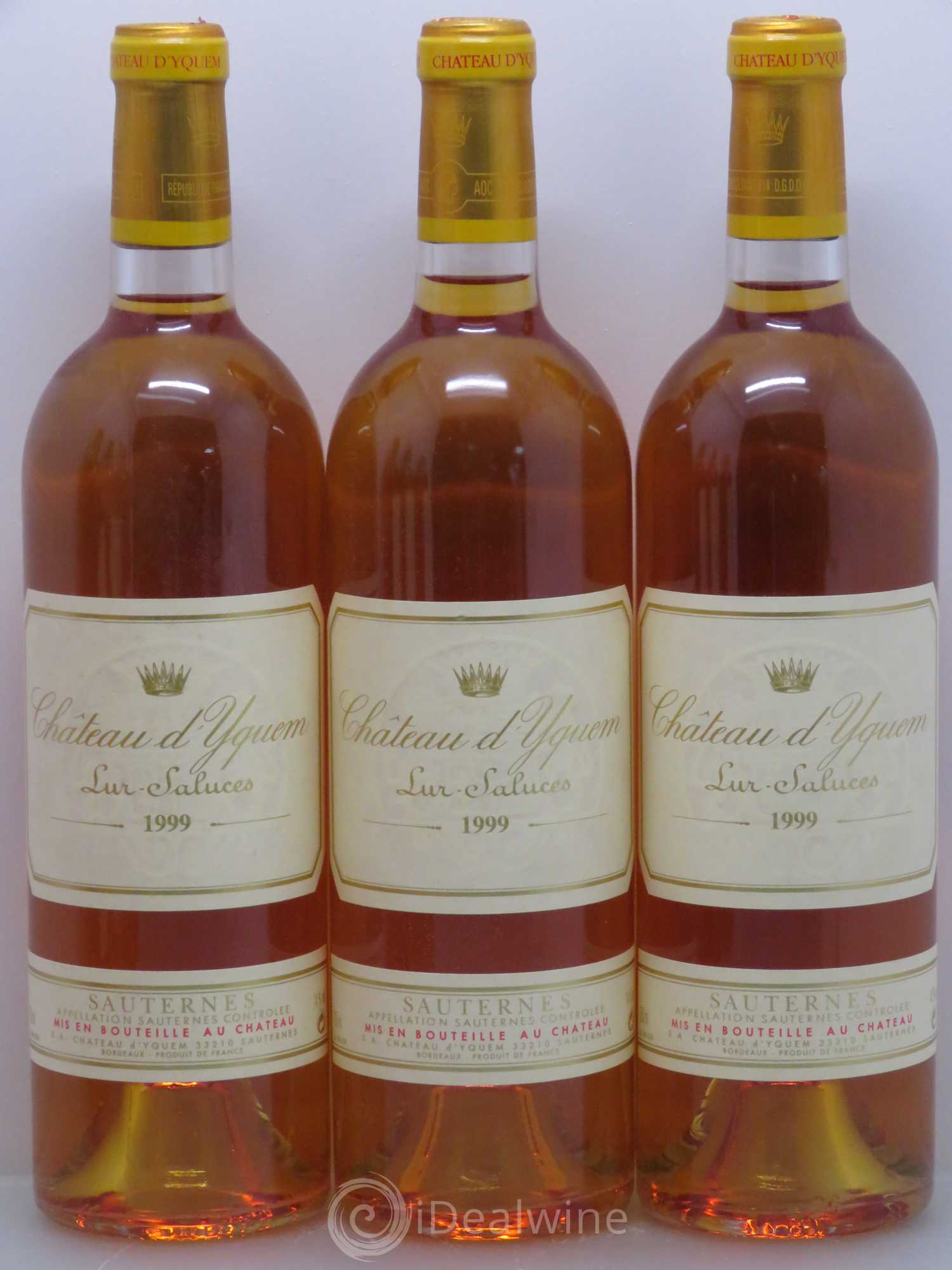Château d' Yquem 1er Cru Classé Supérieur 1999 - Lotto di 6 bottiglie - 1