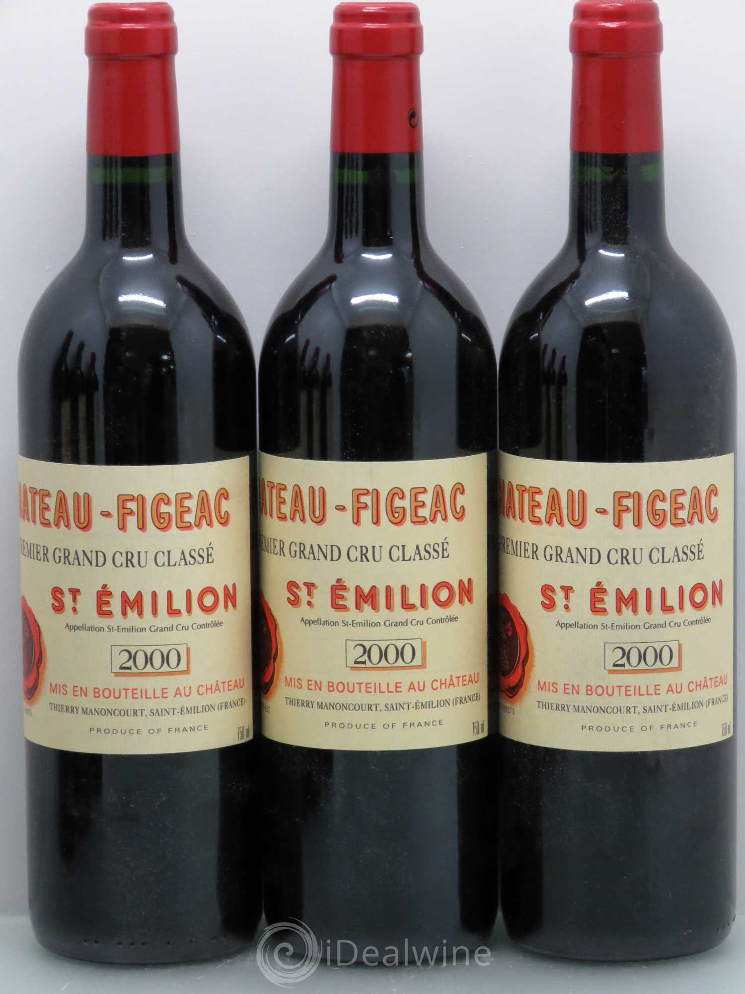 Château Figeac 1er Grand Cru Classé A 2000 - Lot de 6 bouteilles - 1