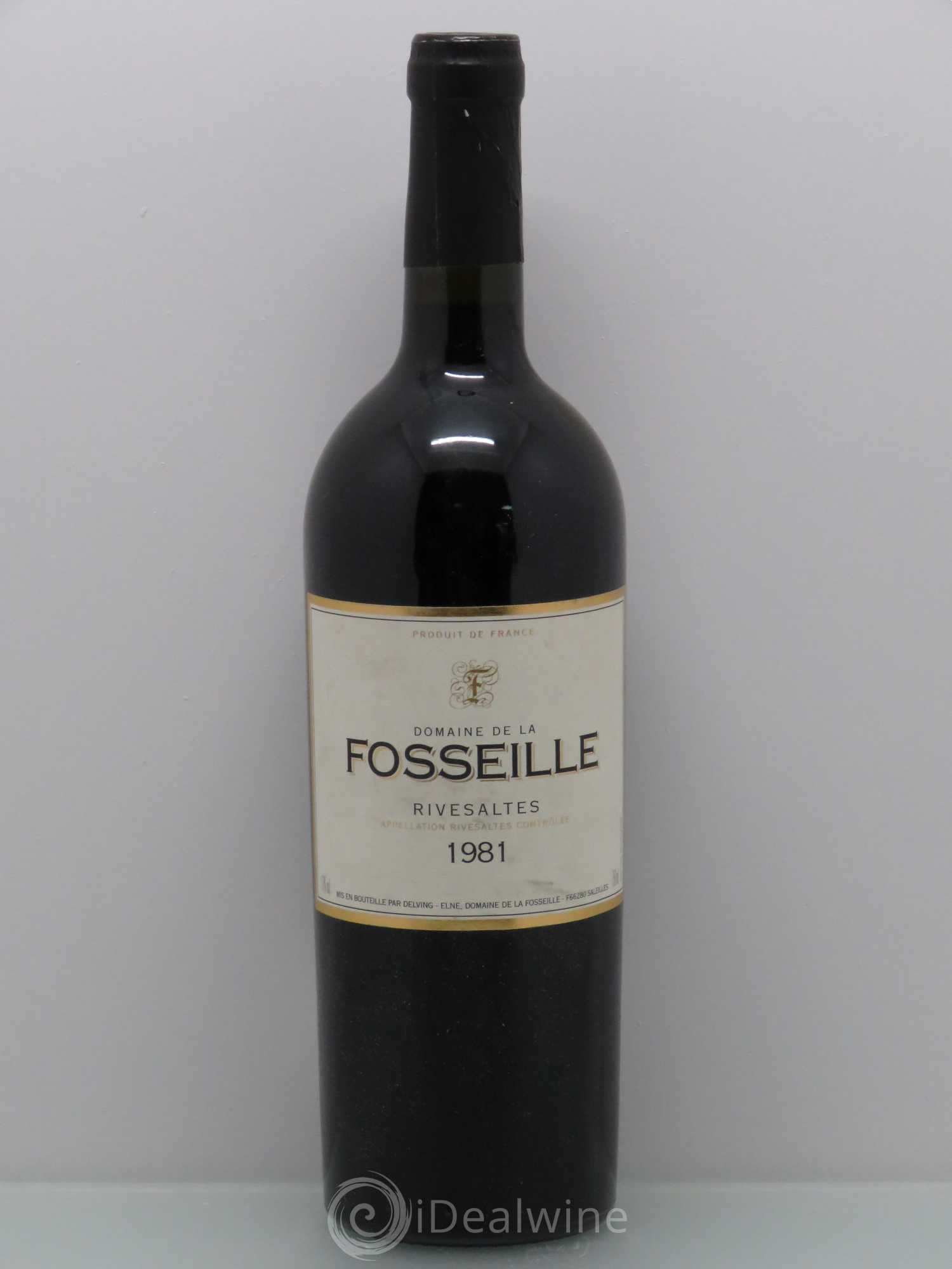 Rivesaltes La Fosseille (Domaine) 1981 - Posten von 1 Flasche - 0