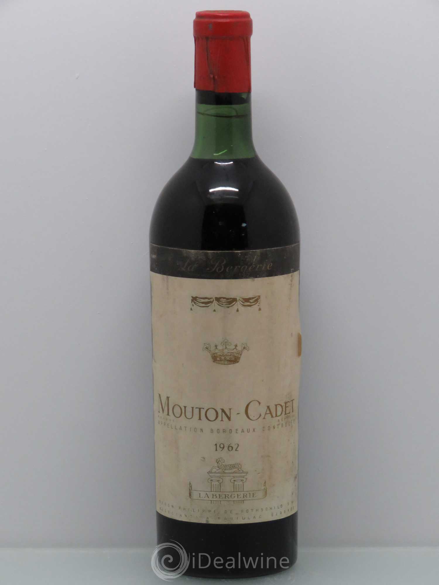 Château Mouton Cadet La bergerie 1962 - Posten von 1 Flasche - 0