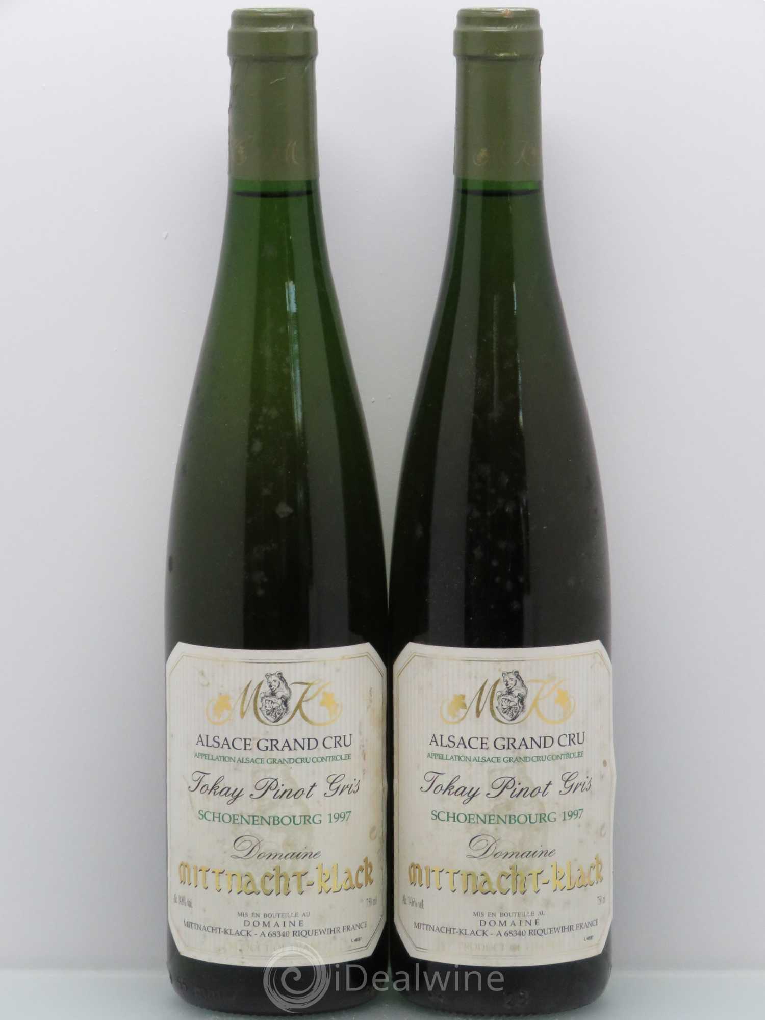 Pinot Gris Schoenenbourg (sans prix de réserve) 1997 - Posten von 2 Flaschen - 0