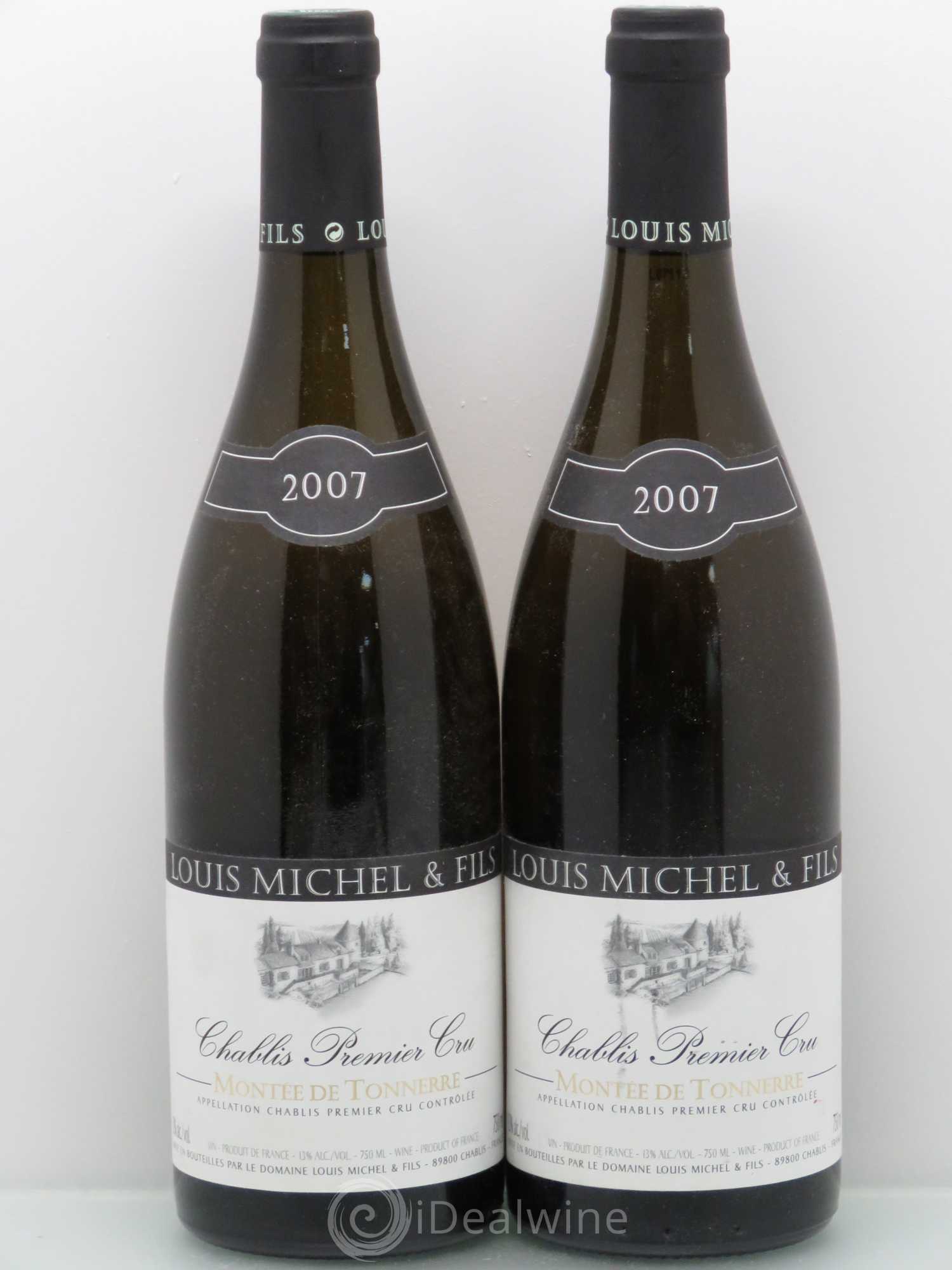 Chablis 1er Cru Montée de tonnerre 2007 - Posten von 2 Flaschen - 0