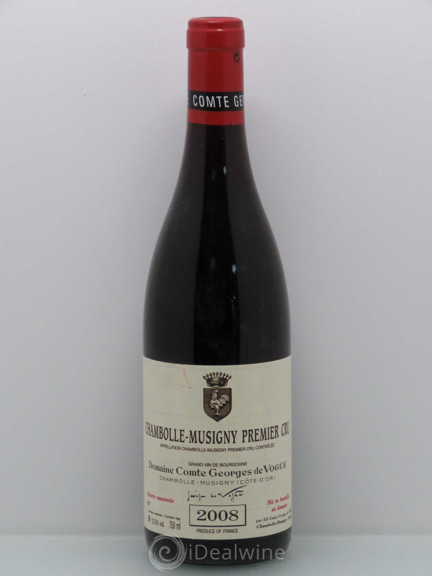 Chambolle-Musigny 1er Cru Comte Georges de Vogüé 2008 - Lot de 1 bouteille - 0