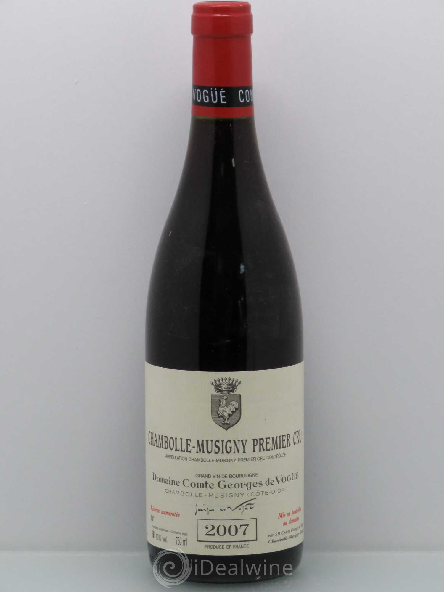 Chambolle-Musigny 1er Cru Comte Georges de Vogüé 2007 - Lot de 1 bouteille - 0