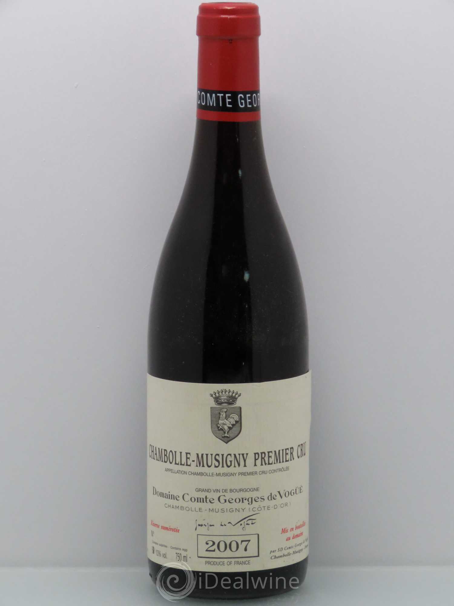 Chambolle-Musigny 1er Cru Comte Georges de Vogüé 2007 - Lot de 1 bouteille - 0