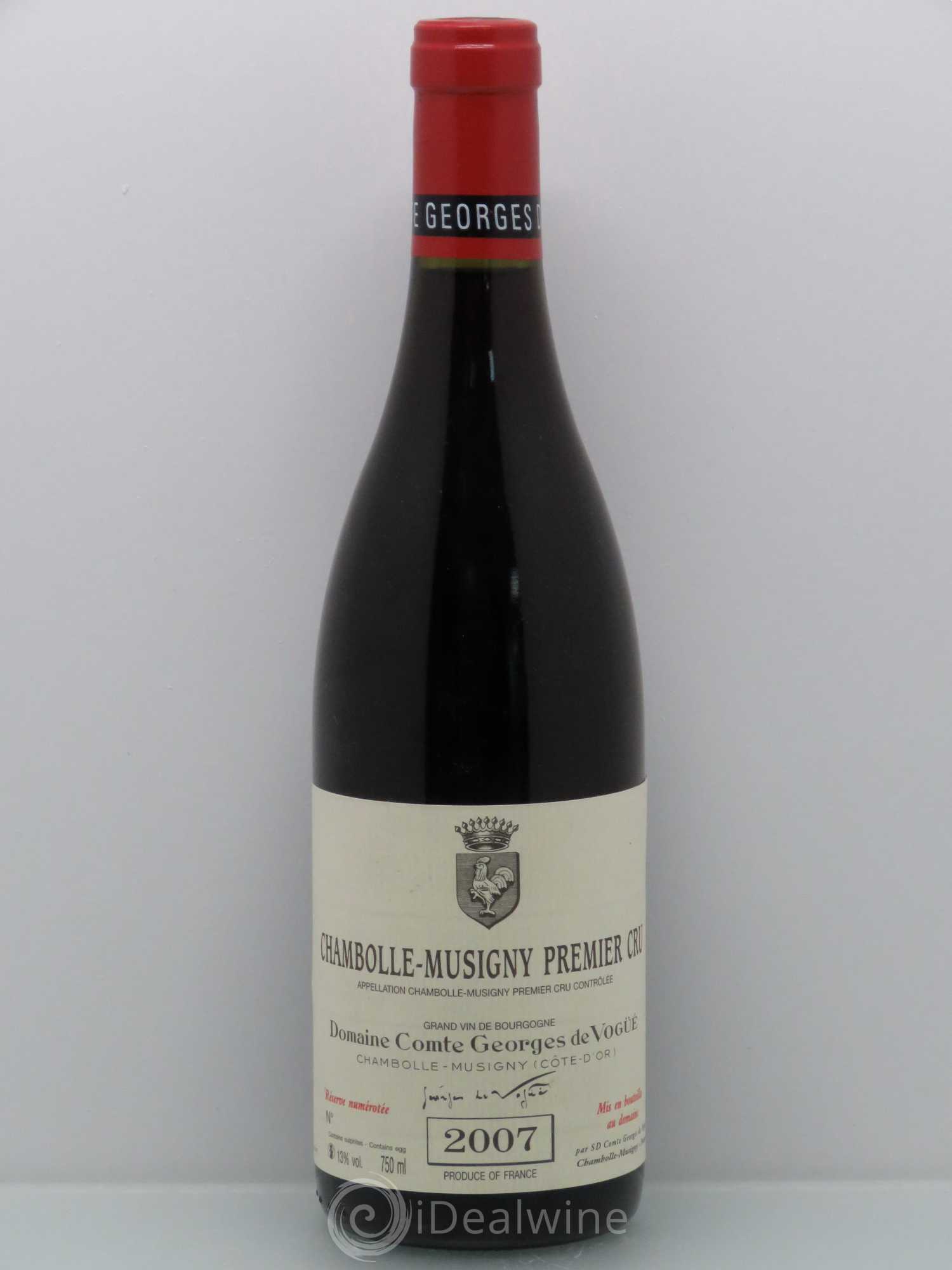 Chambolle-Musigny 1er Cru Comte Georges de Vogüé (sans prix de réserve) 2007 - Lot de 1 bouteille - 0