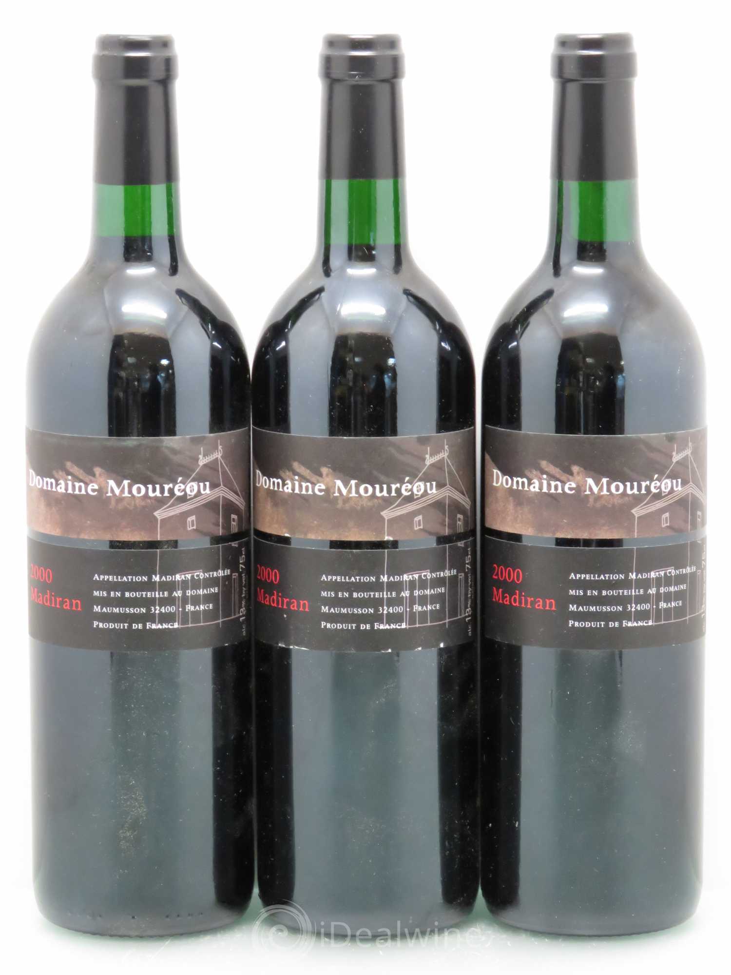 Madiran Domaine mouréou (sans prix de réserve) 2000 - Posten von 6 Flaschen - 2