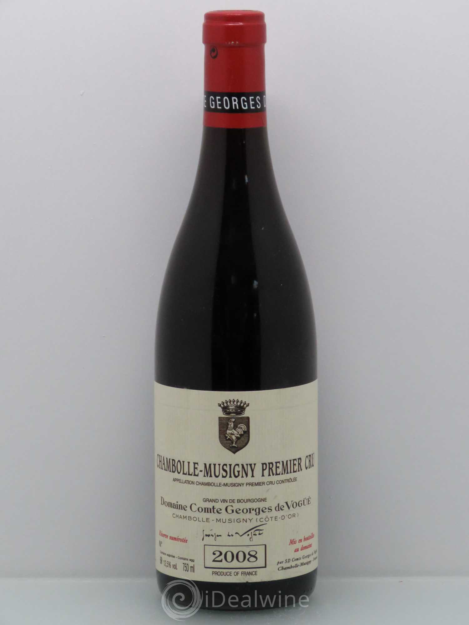 Chambolle-Musigny 1er Cru Comte Georges de Vogüé 2008 - Lot de 1 bouteille - 0