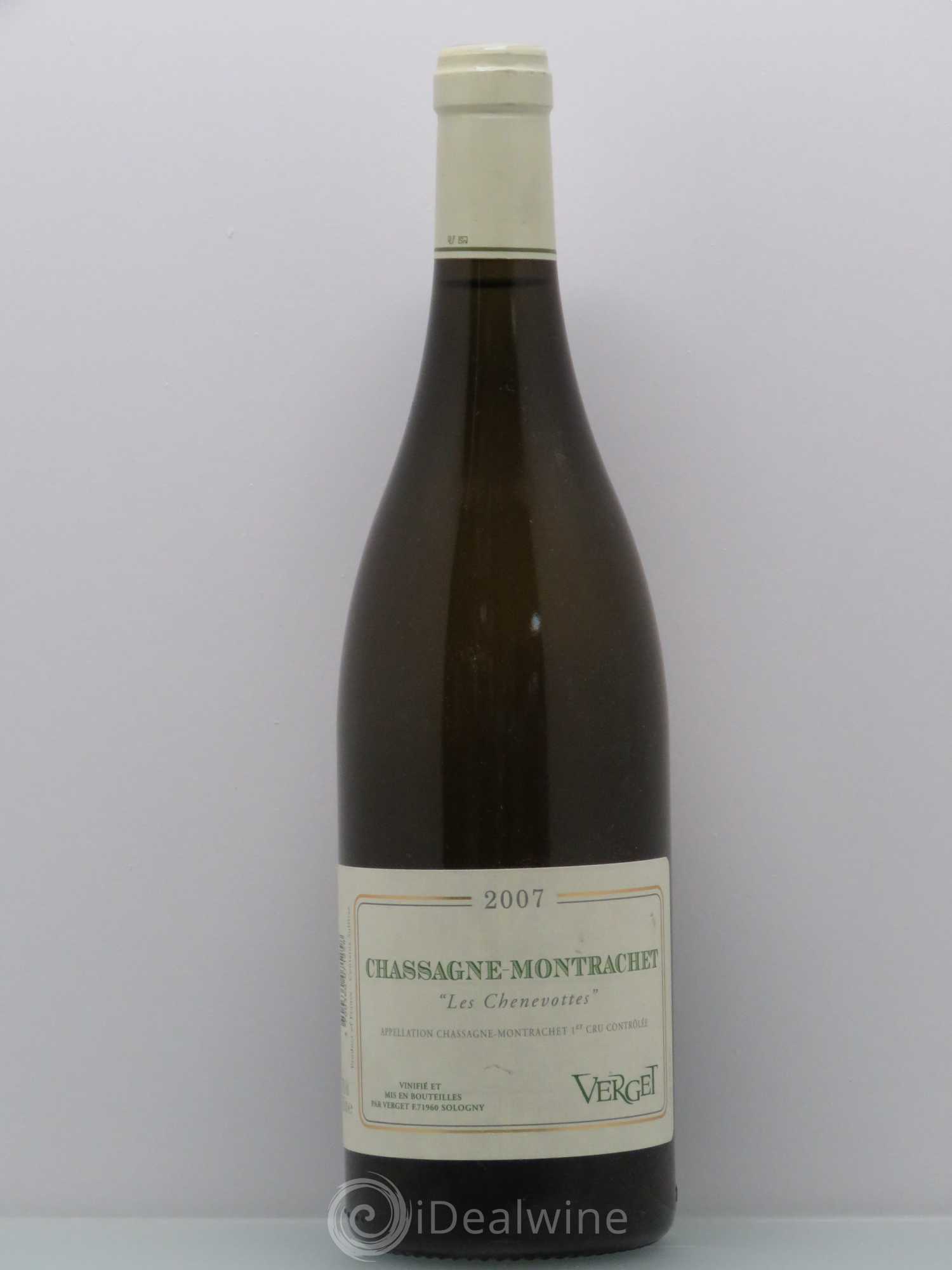 Chassagne-Montrachet 1er Cru Domaine Verget-Les Chenevottes 2007 - Posten von 1 Flasche - 0