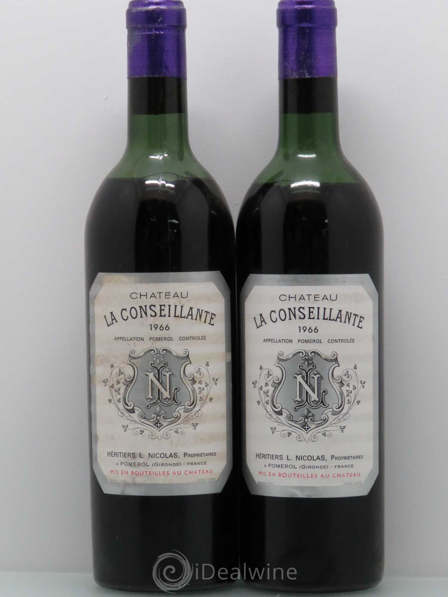 Château la Conseillante 1966 - Lot de 2 bouteilles - 0