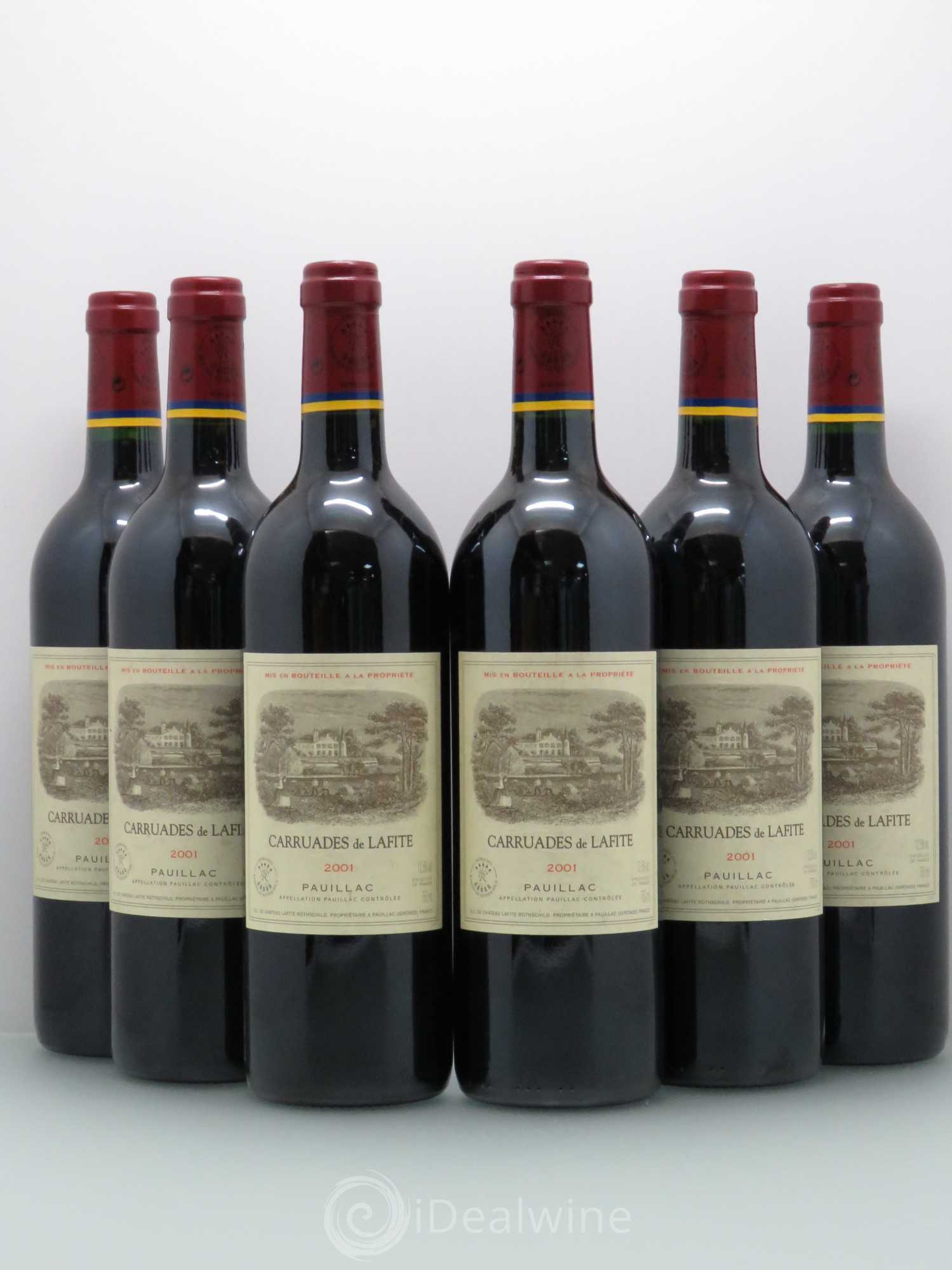 Carruades de Lafite Rothschild Second Vin 2001 - Lot de 6 bouteilles - 0
