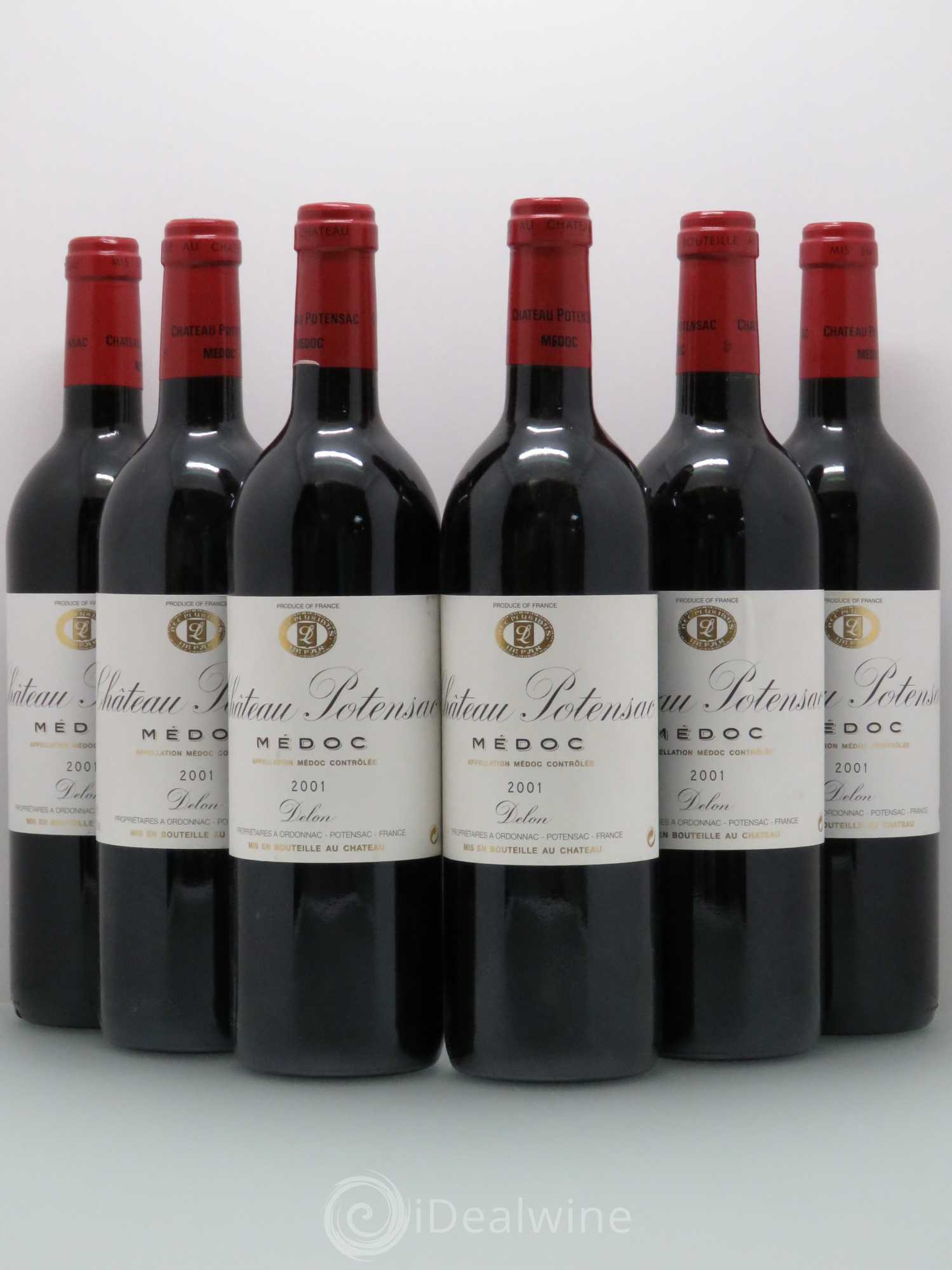 Château Potensac 2001 - Lot de 6 bouteilles - 0