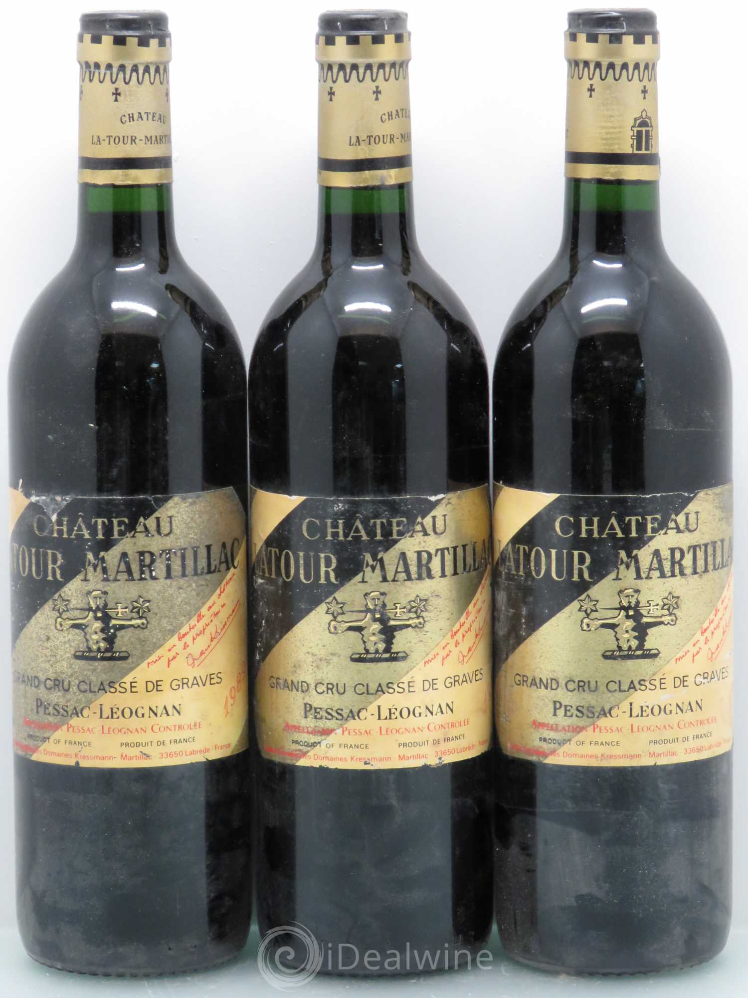 Château Latour-Martillac Cru Classé de Graves 1989 - Lot de 6 bouteilles - 2
