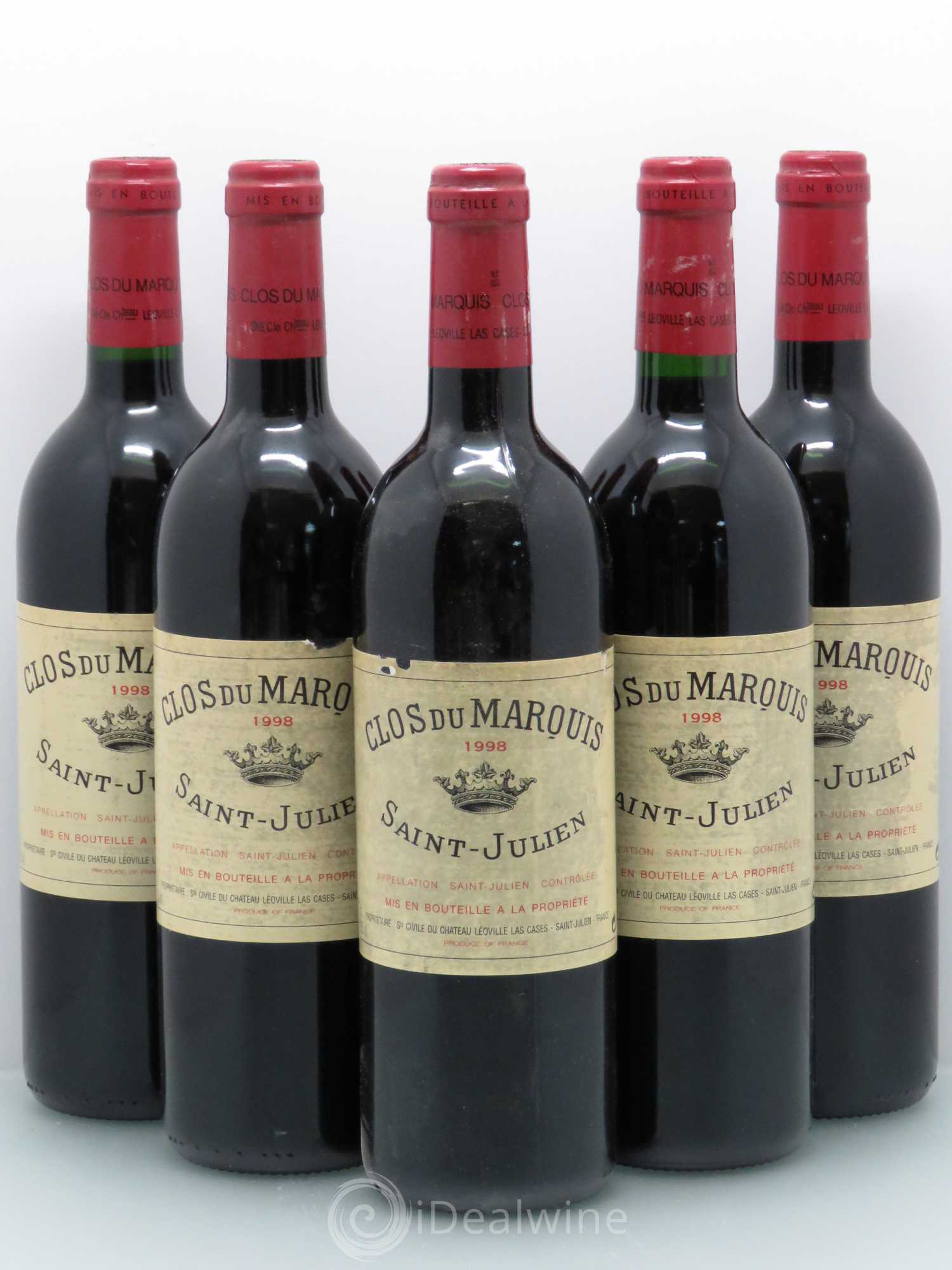 Clos du Marquis 1998 - Lot de 5 bouteilles - 0