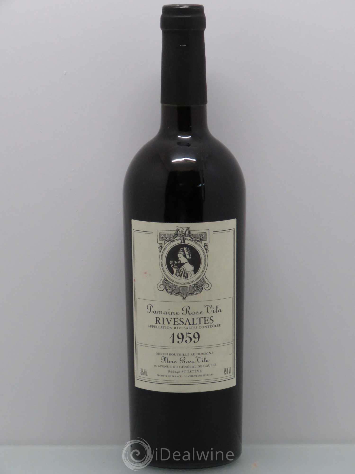 Rivesaltes Rose Vila (Domaine) 1959 - Lot de 1 bouteille - 0