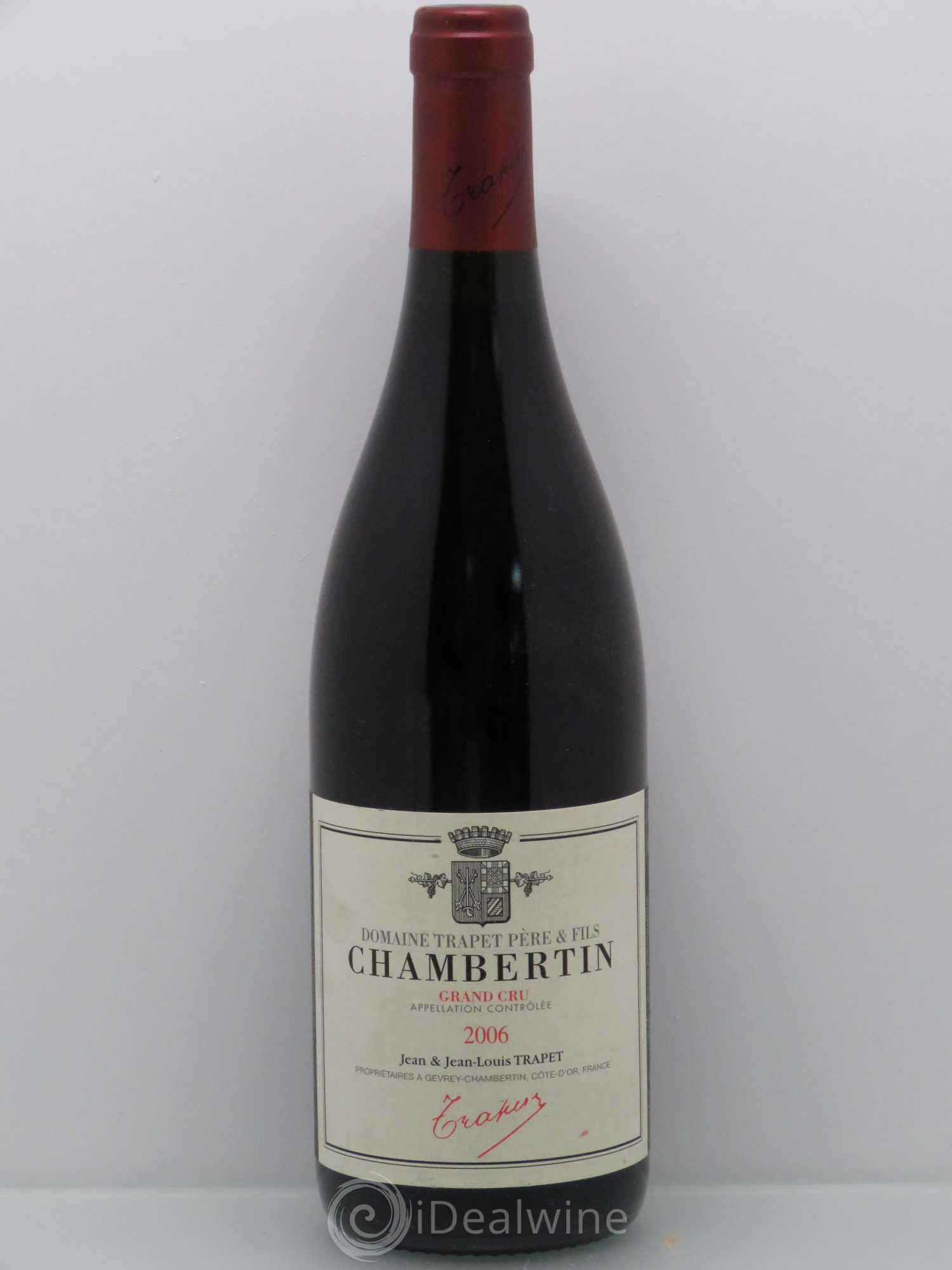 Chambertin Grand Cru Domaine Trapet 2006 - Lot de 1 bouteille - 0