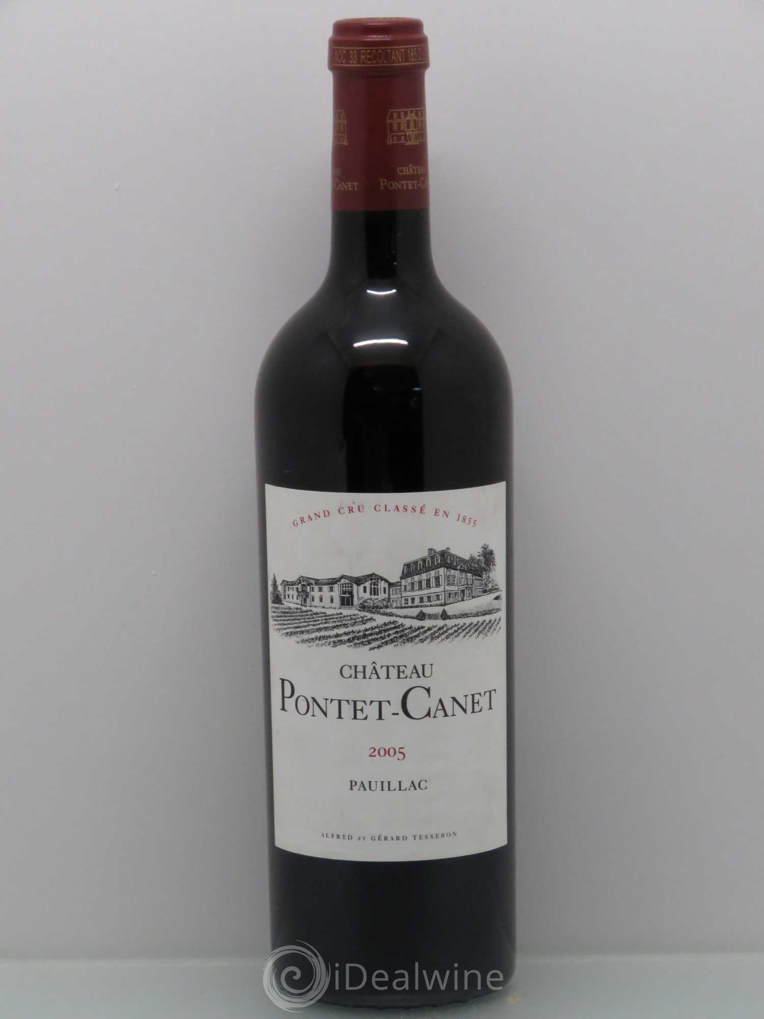 Château Pontet Canet 5ème Grand Cru Classé 2005 - Lot de 1 bouteille - 0