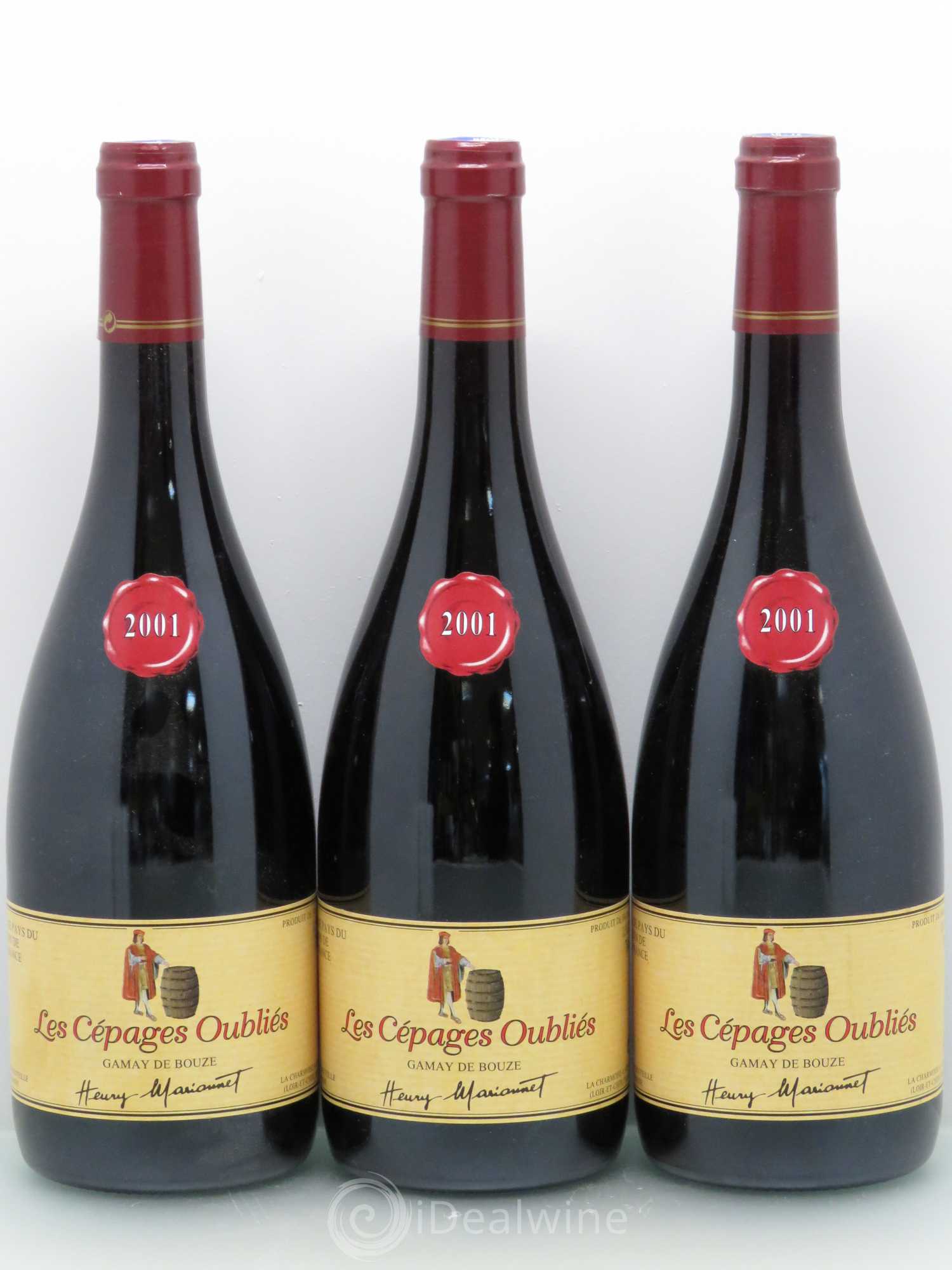 Vin de table Cepages Oublies Gamay De Bouze Marionnet (sans prix de réserve) 2001 - Posten von 6 Flaschen - 2