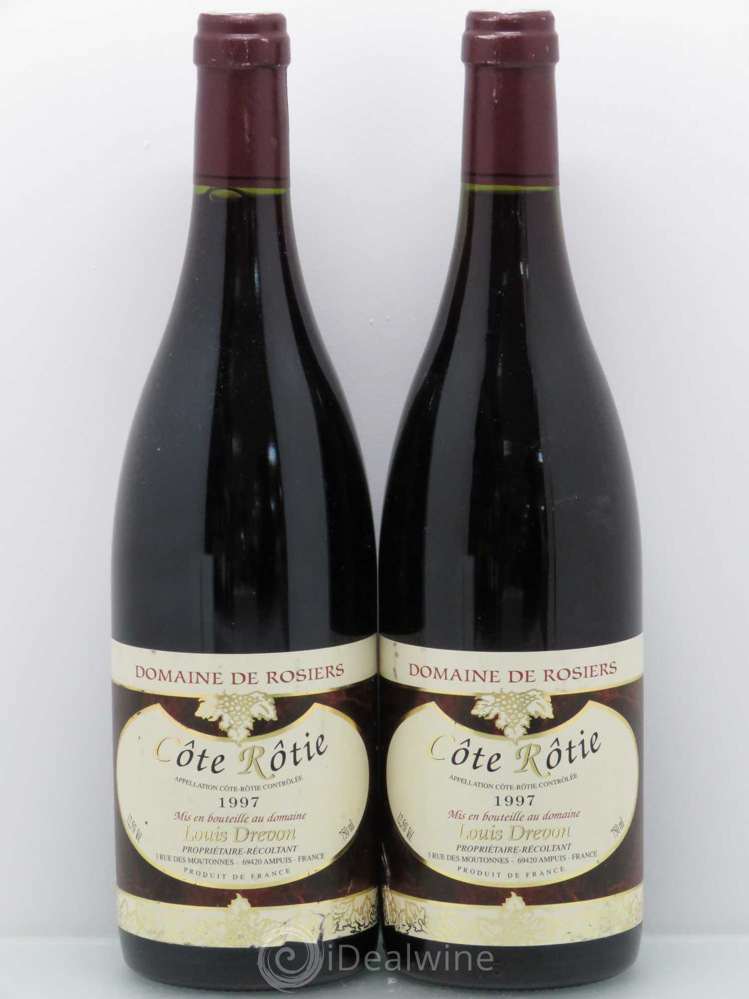 Côte-Rôtie Domaine Des Rosiers 1997 - Posten von 2 Flaschen - 0