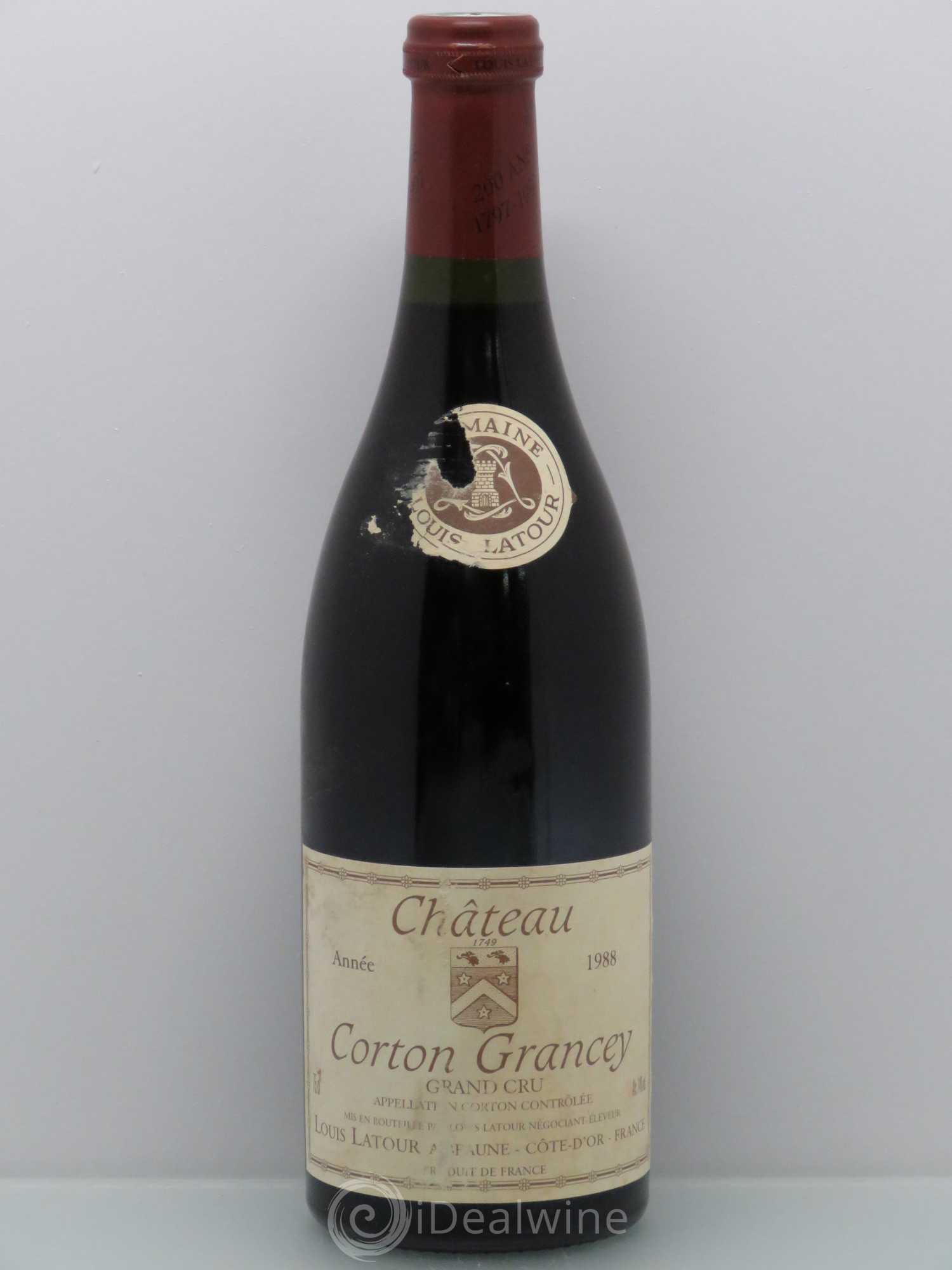 Corton Grand Cru Louis Latour 1988 - Lot de 1 bouteille - 0