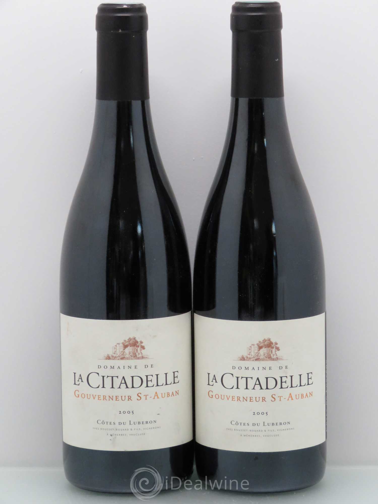 Luberon Gouverneur St Auban Domaine De La Citadelle 2005 - Posten von 2 Flaschen - 0