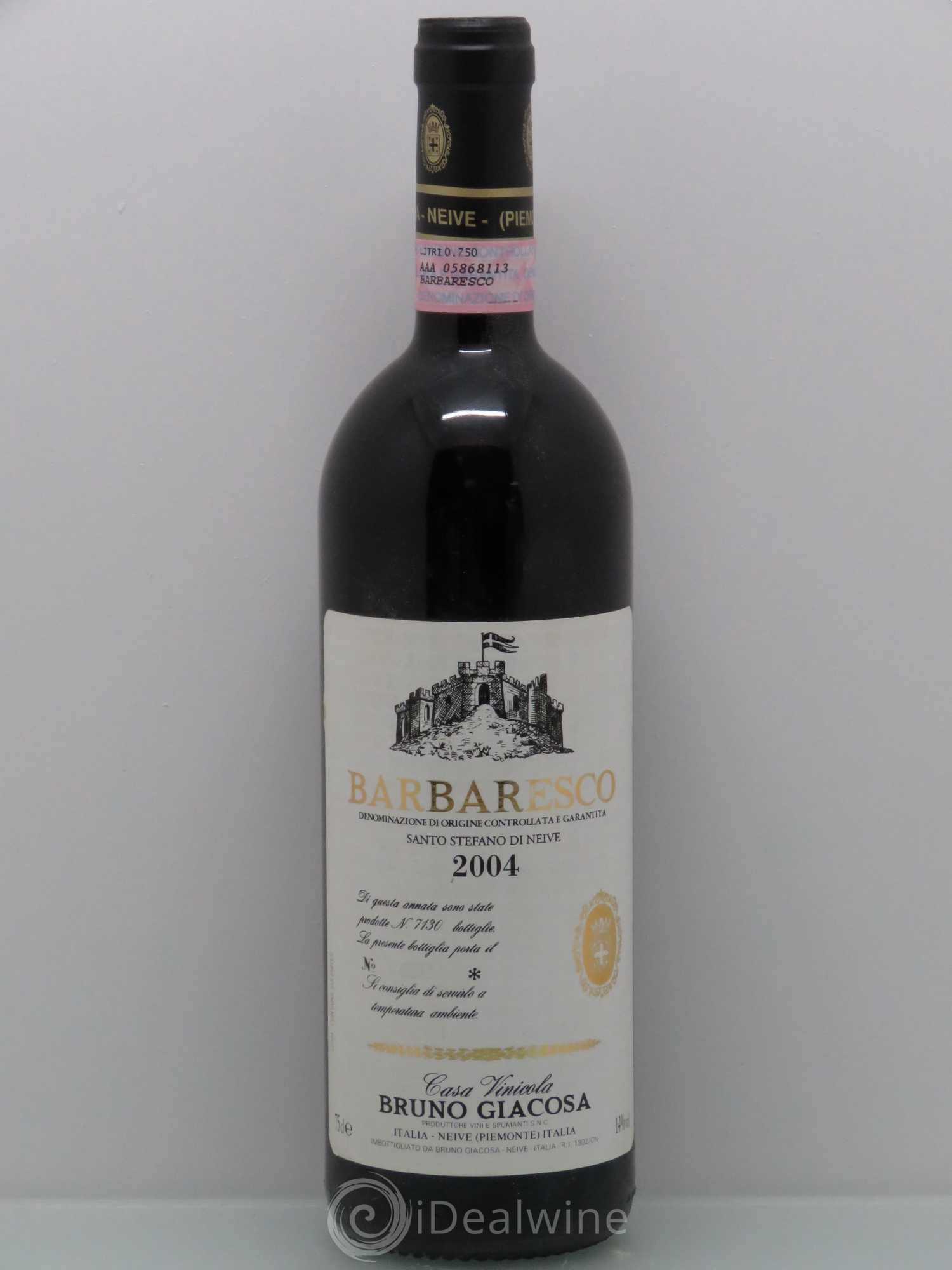Barbaresco DOCG Santo Stefano di Neive 2004 - Lot de 1 bouteille - 0