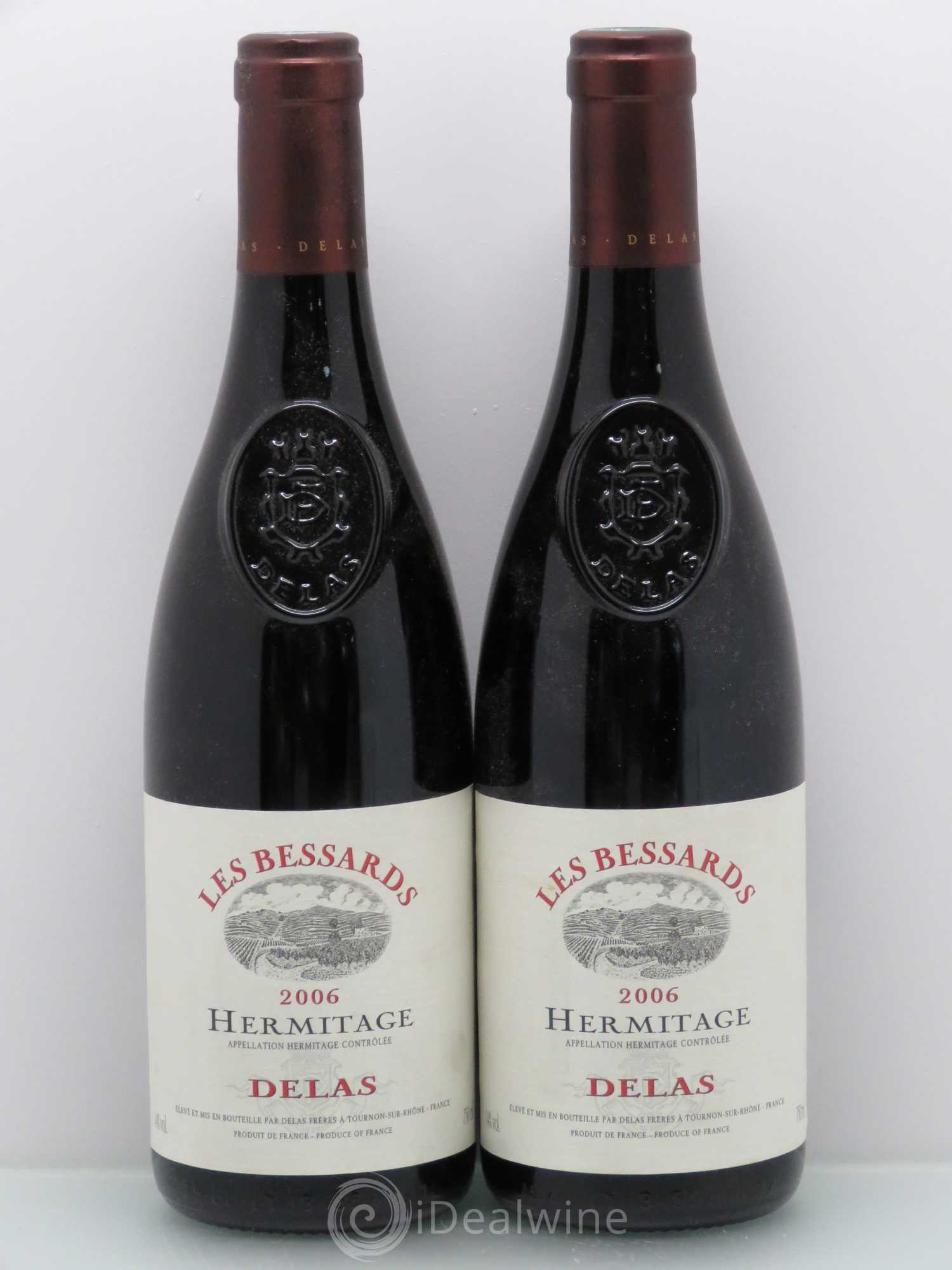 Hermitage Les Bessards Delas Frères 2006 - Lot de 2 bouteilles - 0