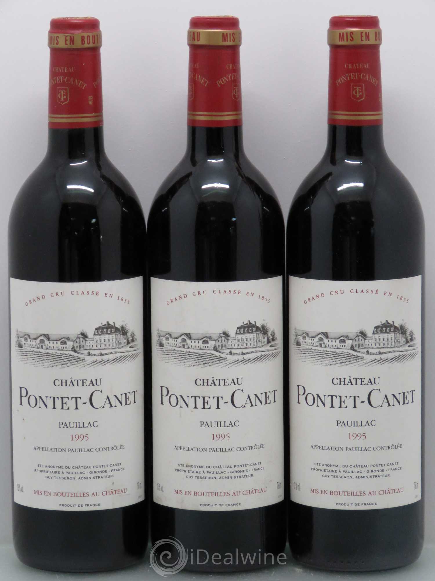 Château Pontet Canet 5ème Grand Cru Classé 1995 - Lot de 12 bouteilles - 3