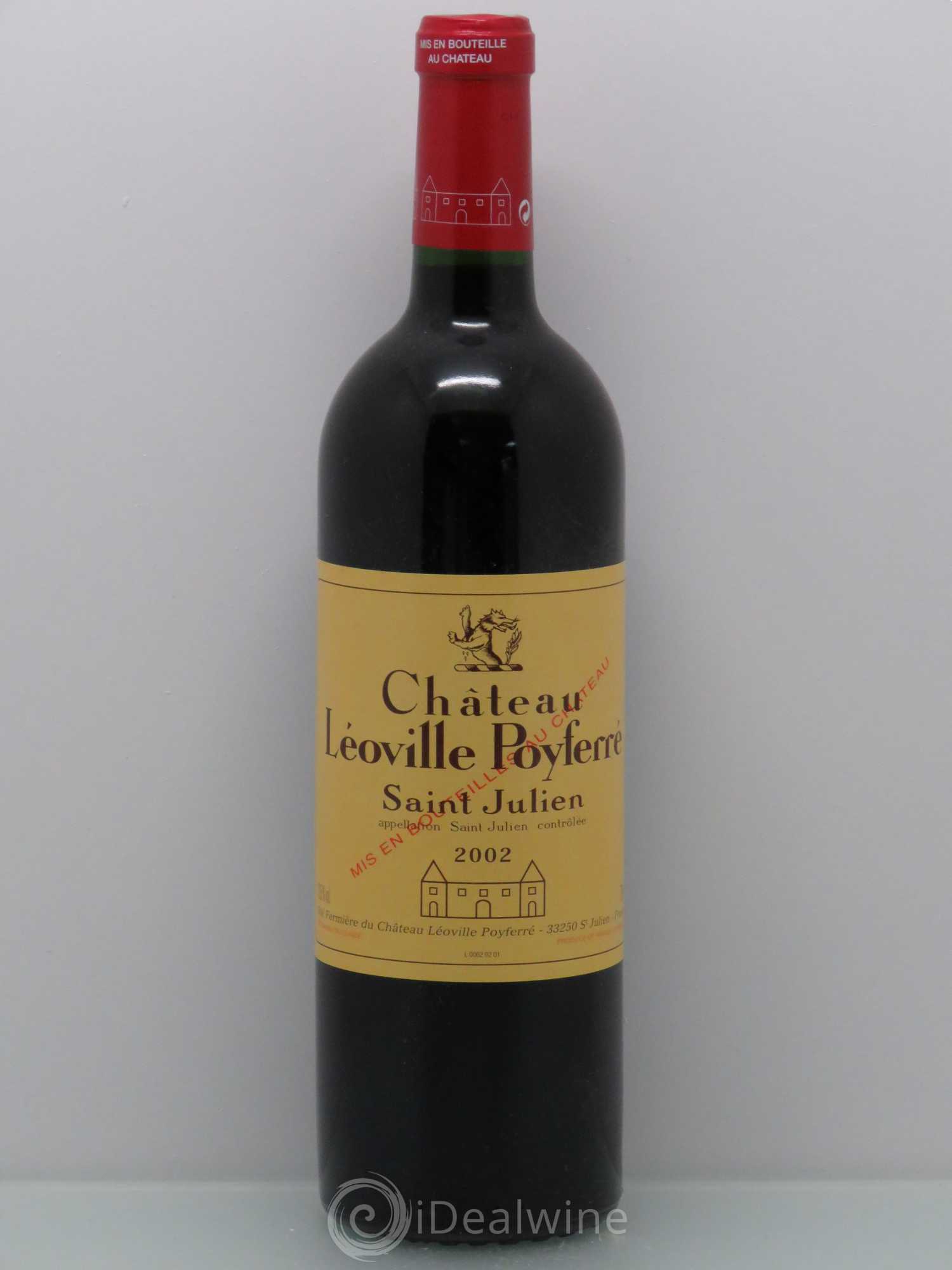 Château Léoville Poyferré 2ème Grand Cru Classé 2002 - Lot de 1 bouteille - 0