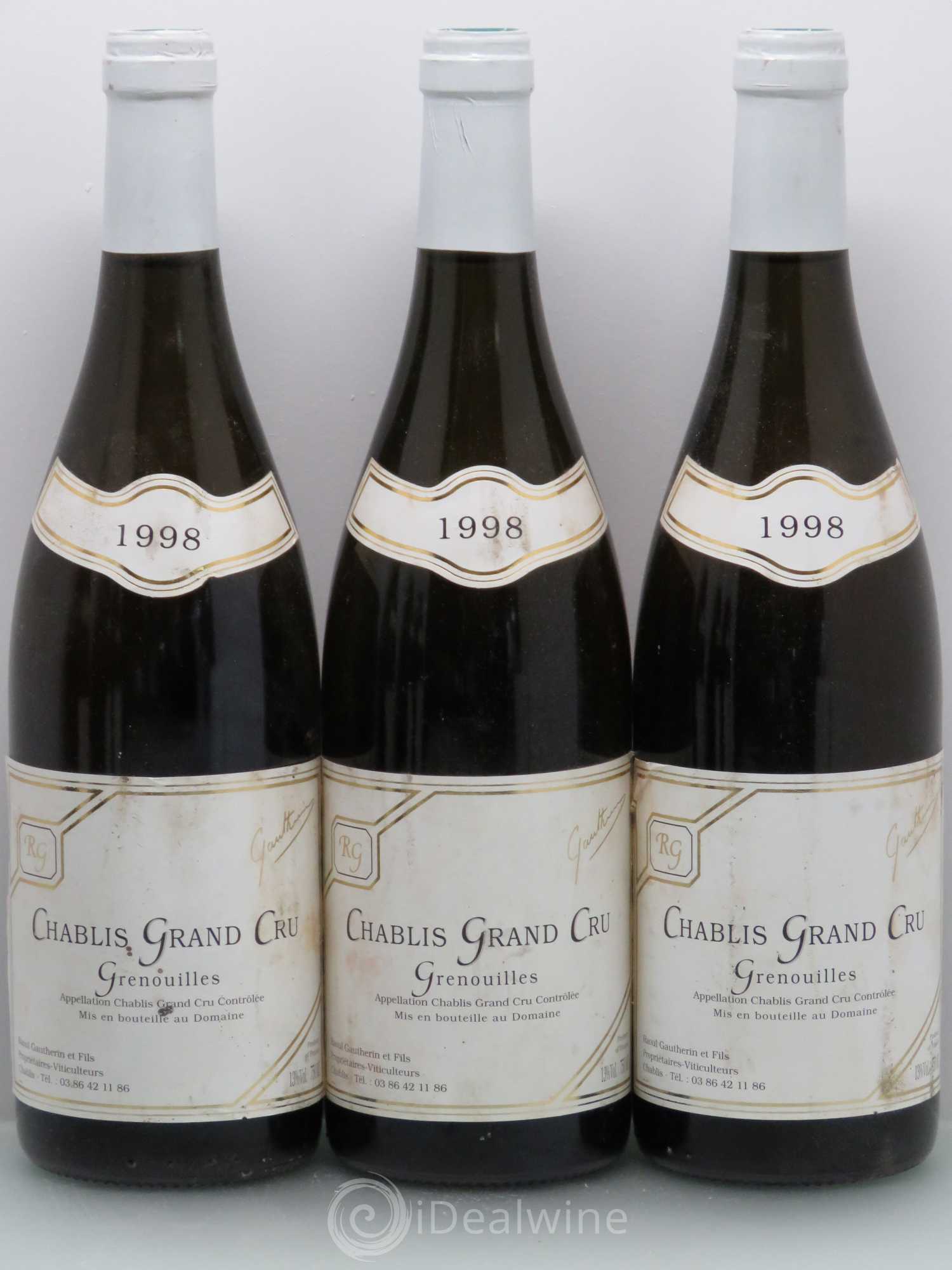 Chablis R.Gautherin 1998 - Posten von 6 Flaschen - 1