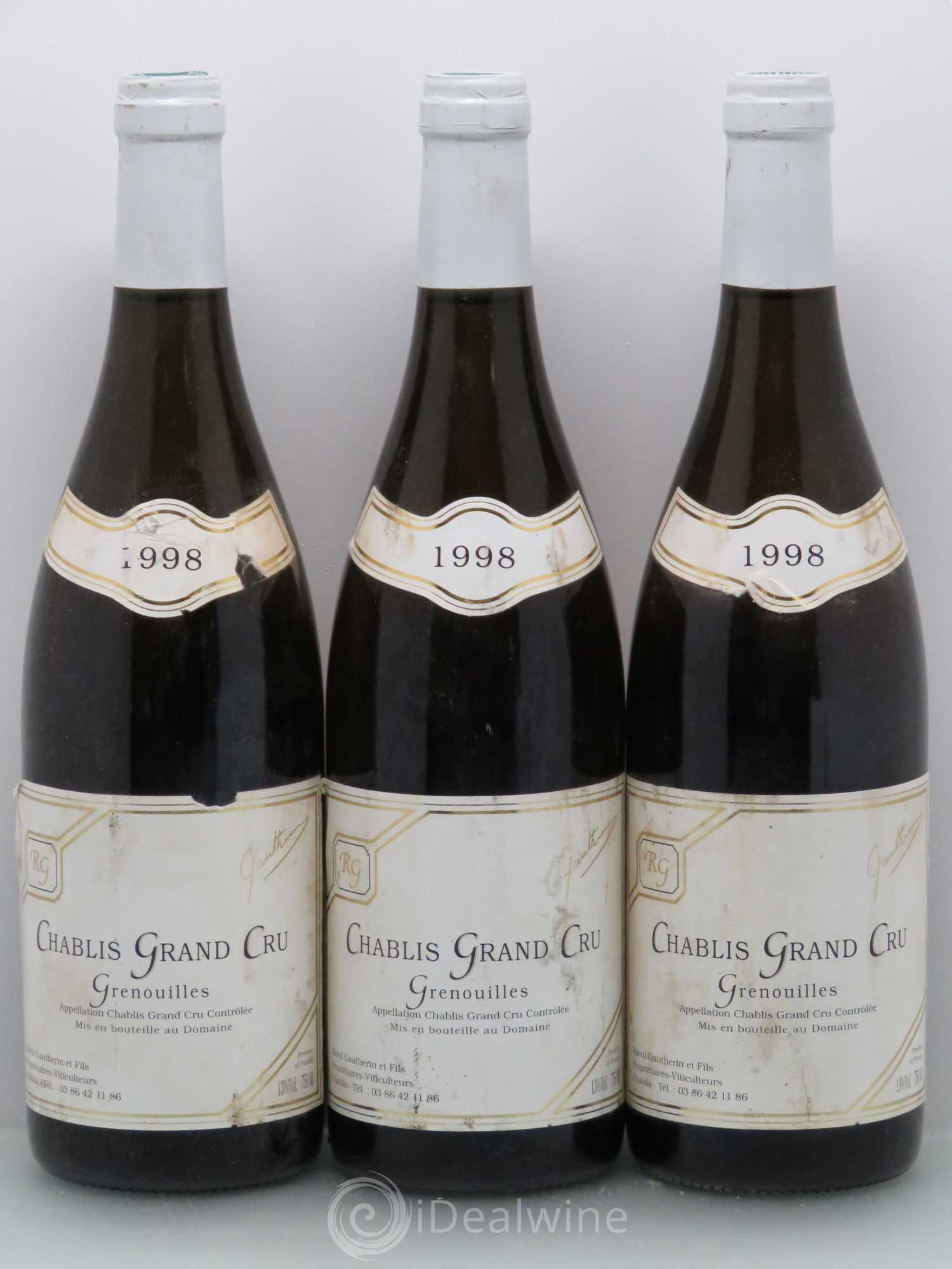 Chablis R.Gautherin 1998 - Posten von 6 Flaschen - 2