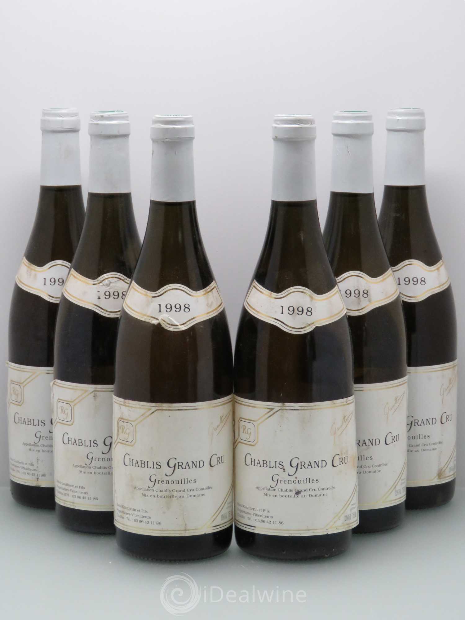 Chablis R.Gautherin 1998 - Posten von 6 Flaschen - 0