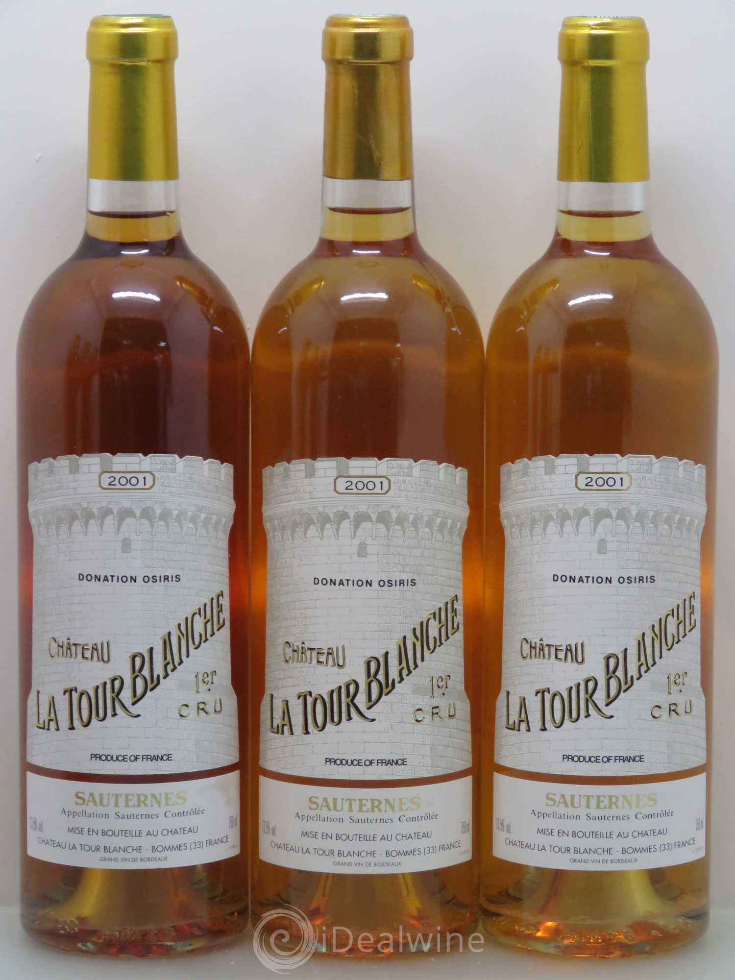 Château la Tour Blanche 1er Grand Cru Classé 2001 - Lotto di 6 bottiglie - 1