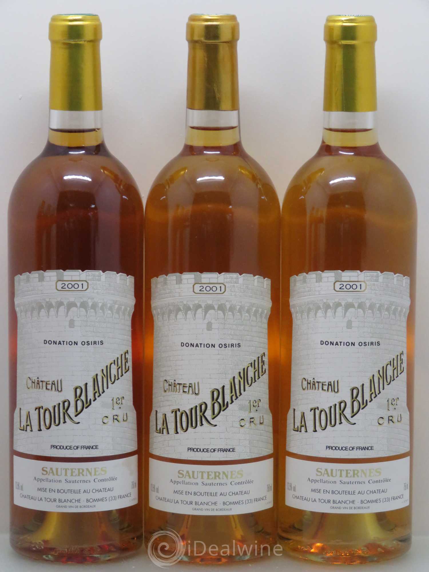 Château la Tour Blanche 1er Grand Cru Classé 2001 - Lotto di 6 bottiglie - 2