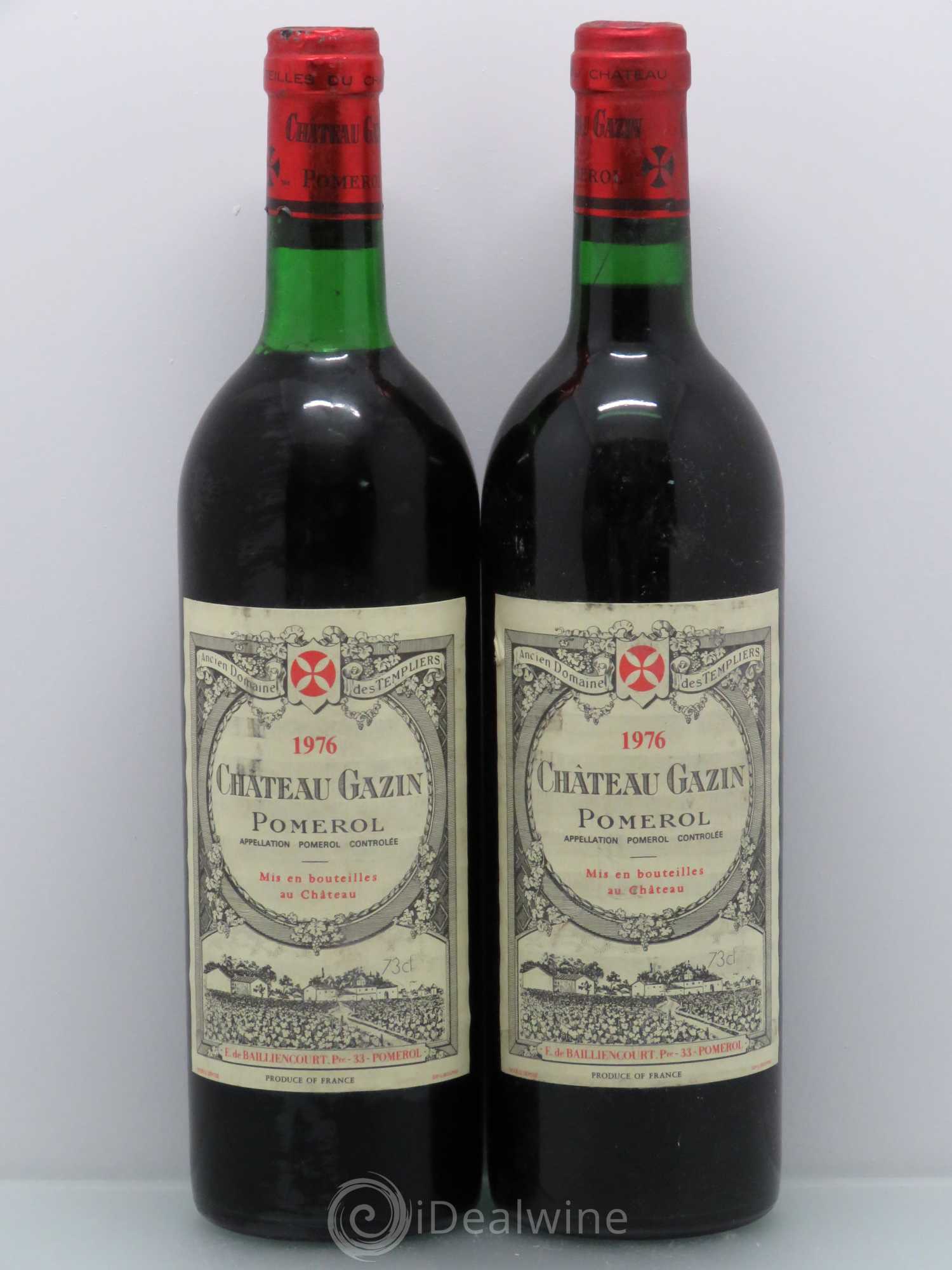 Château Gazin 1976 - Lot de 2 bouteilles - 0