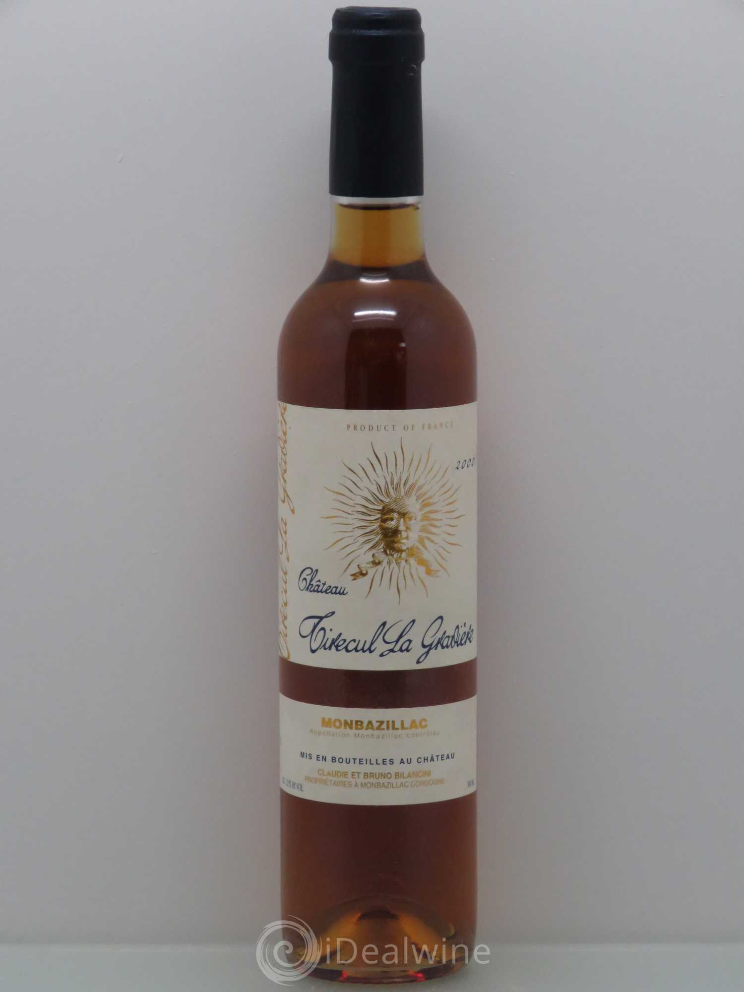 Monbazillac Château Tirecul La Gravière Bruno et Claudie Bilancini (50cl) 2000 - Lotto di 1 bottiglia - 0