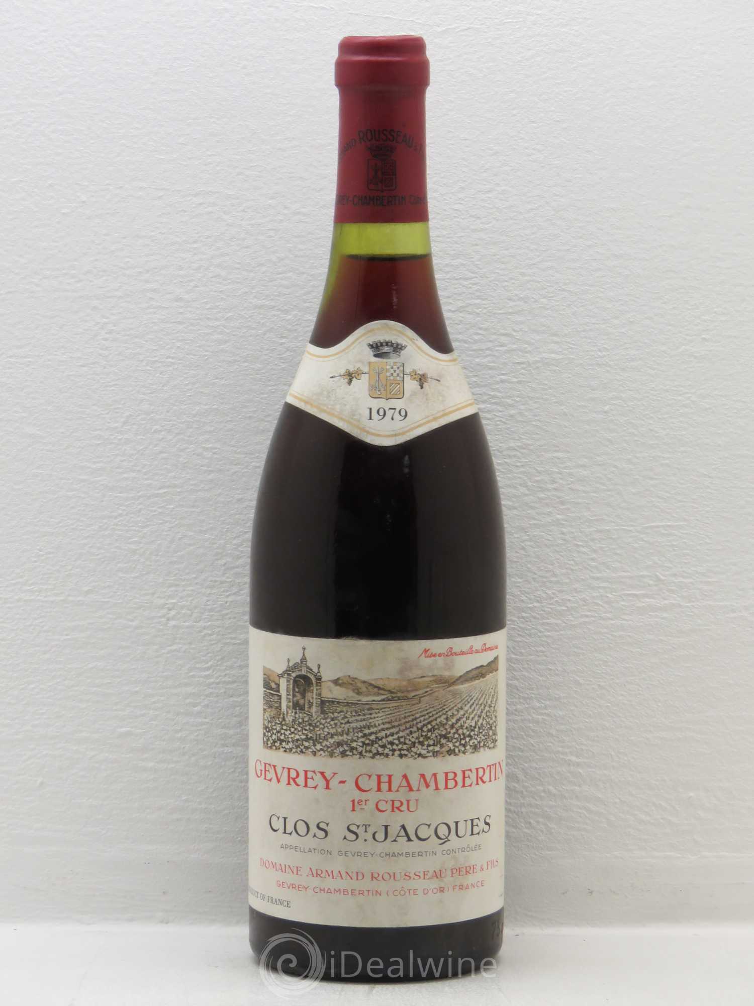 Gevrey-Chambertin 1er Cru Clos Saint-Jacques Armand Rousseau (Domaine) 1979 - Lot de 1 bouteille - 0