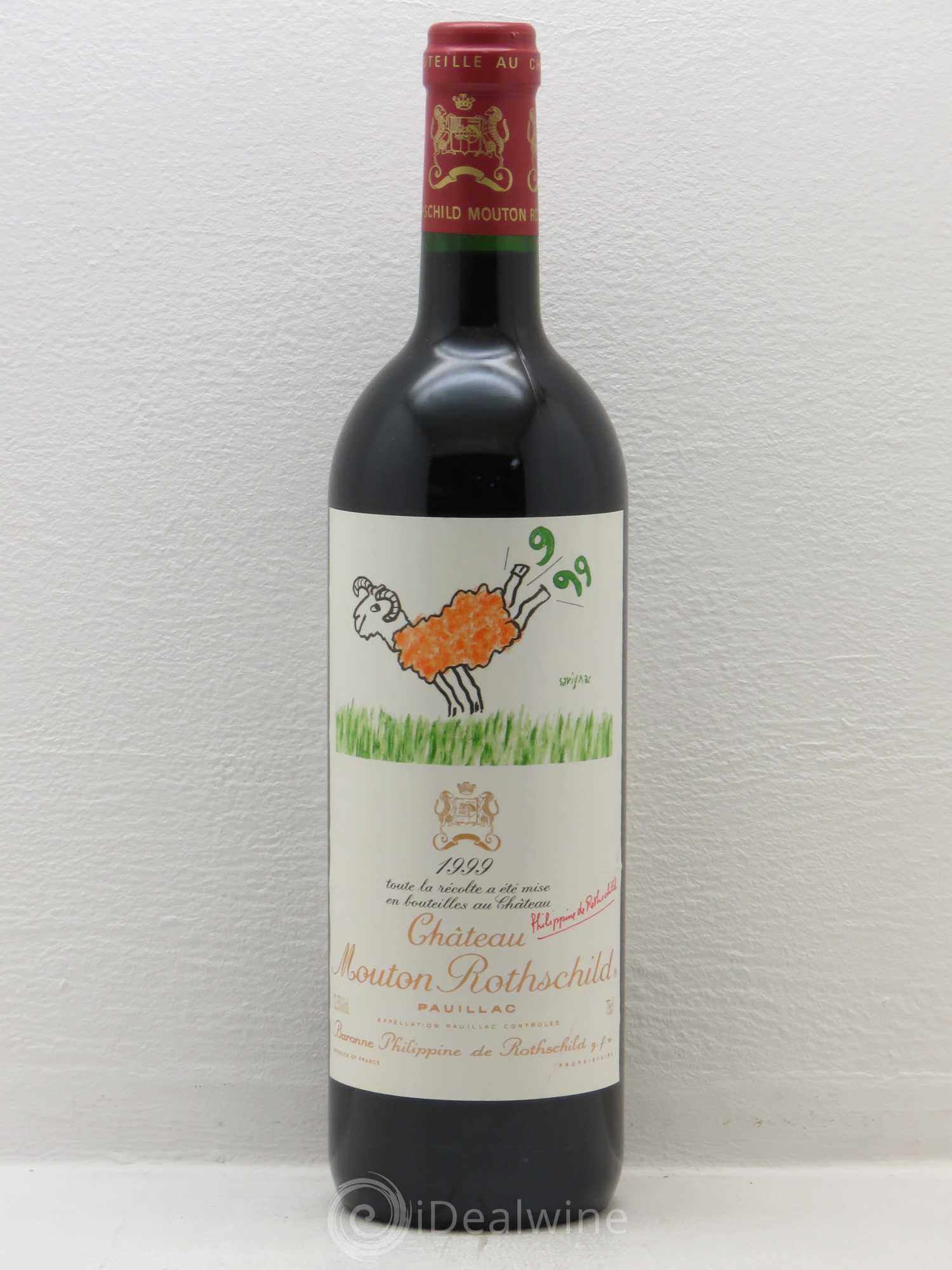 Château Mouton Rothschild 1er Grand Cru Classé 1999 - Lot de 1 bouteille - 0
