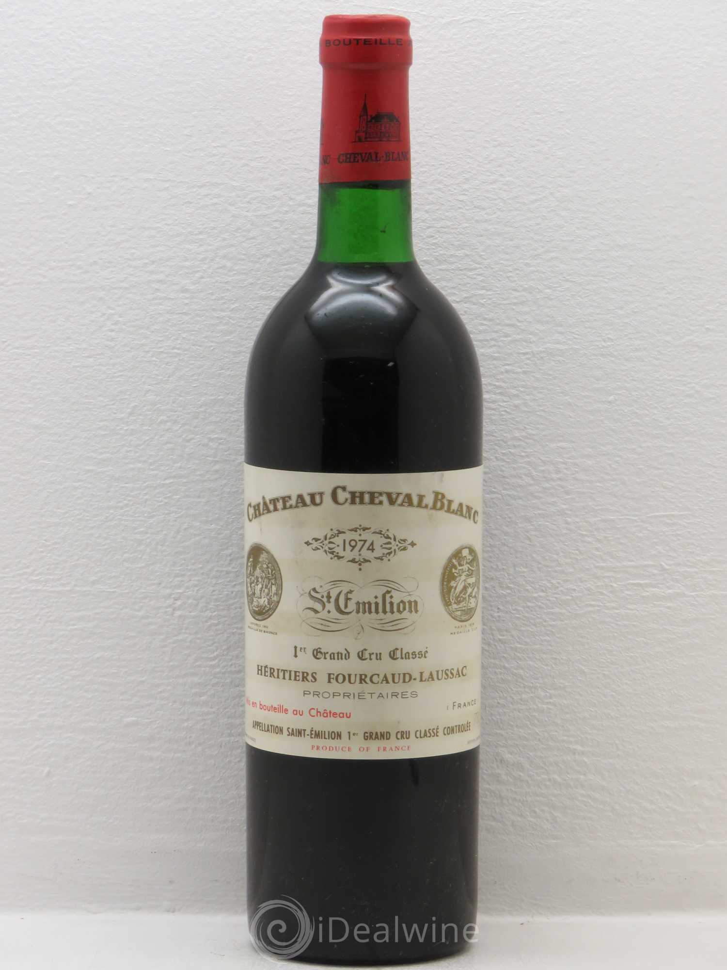 Château Cheval Blanc 1er Grand Cru Classé A 1974 - Lot de 1 bouteille - 0