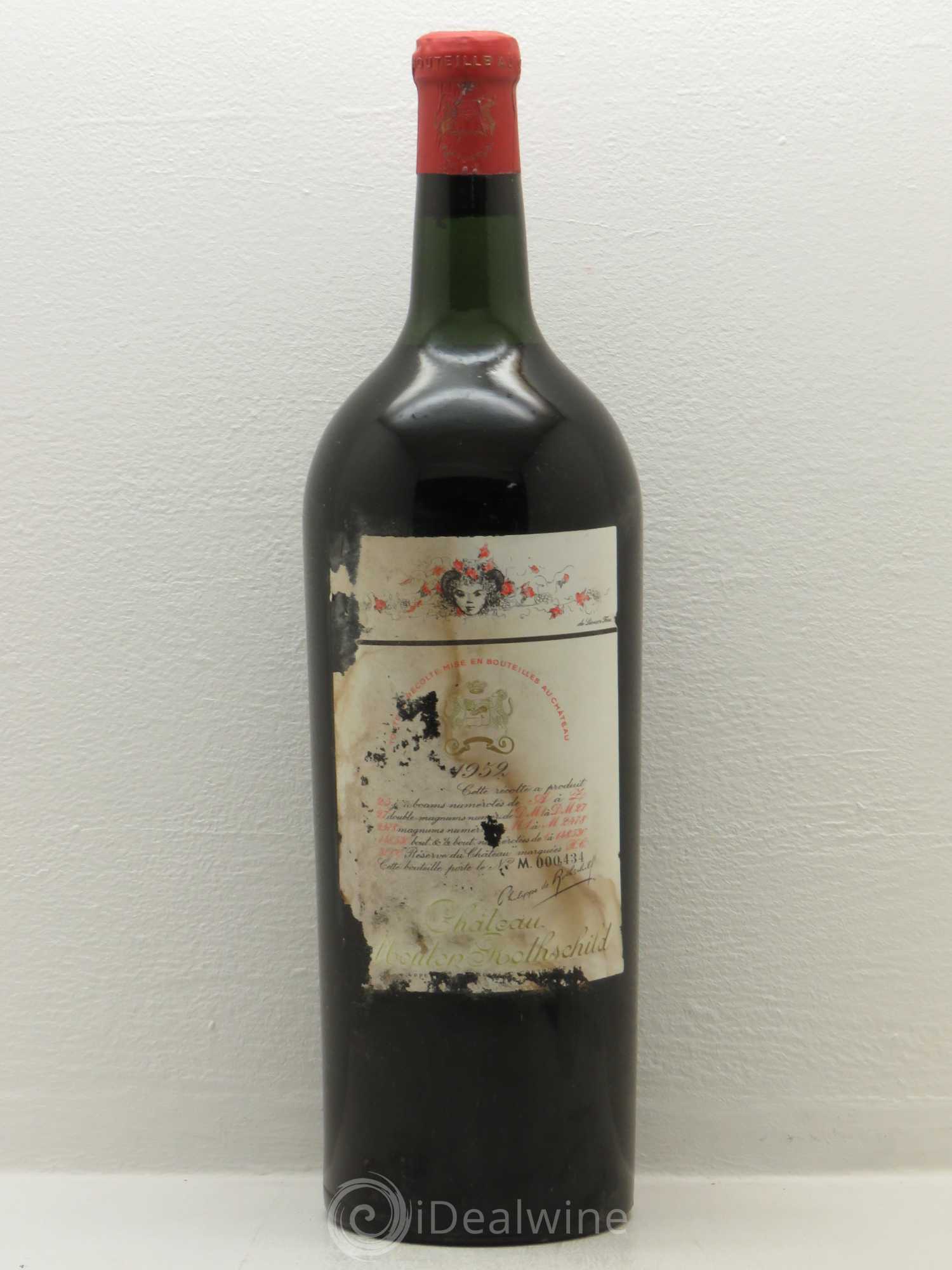 Château Mouton Rothschild 1er Grand Cru Classé 1952 - Lot de 1 magnum - 0