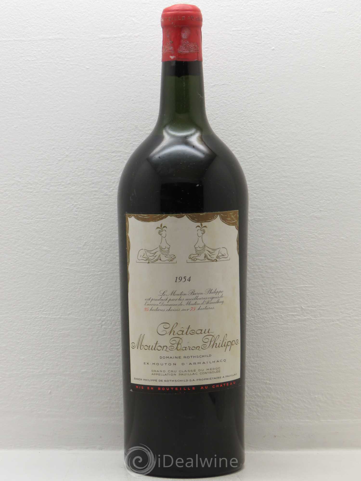 Château d' Armailhac - Mouton Baron(ne) Philippe 5ème Grand Cru Classé 1954 - Lot de 1 magnum - 0
