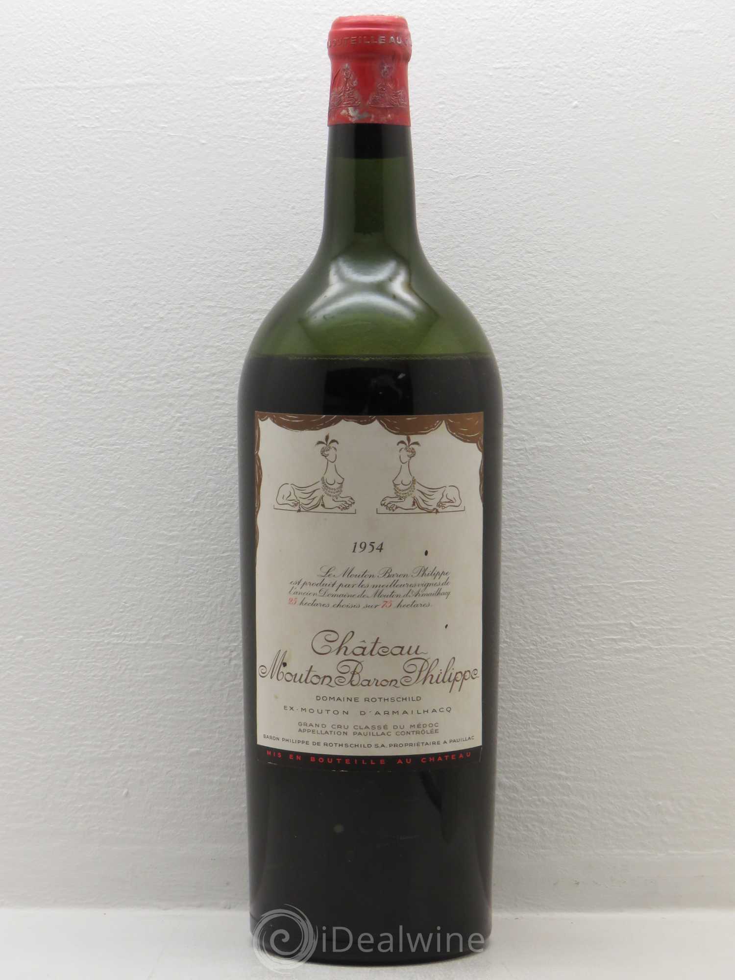 Château d' Armailhac - Mouton Baron(ne) Philippe 5ème Grand Cru Classé 1954 - Lot de 1 magnum - 0