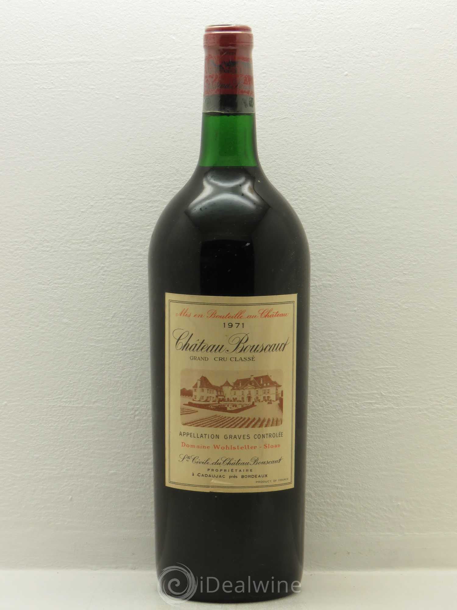 Château Bouscaut Cru Classé de Graves 1971 - Lot de 1 magnum - 0