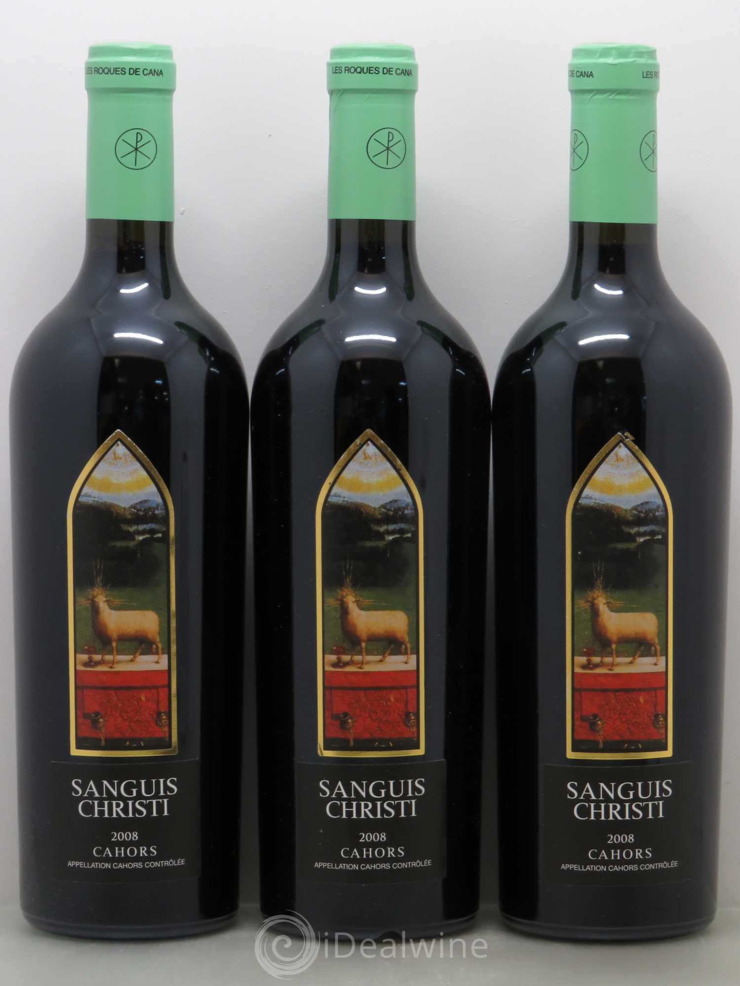 Cahors Sanguis Christi - Les Roques de Cana 2008 - Posten von 3 Flaschen - 0